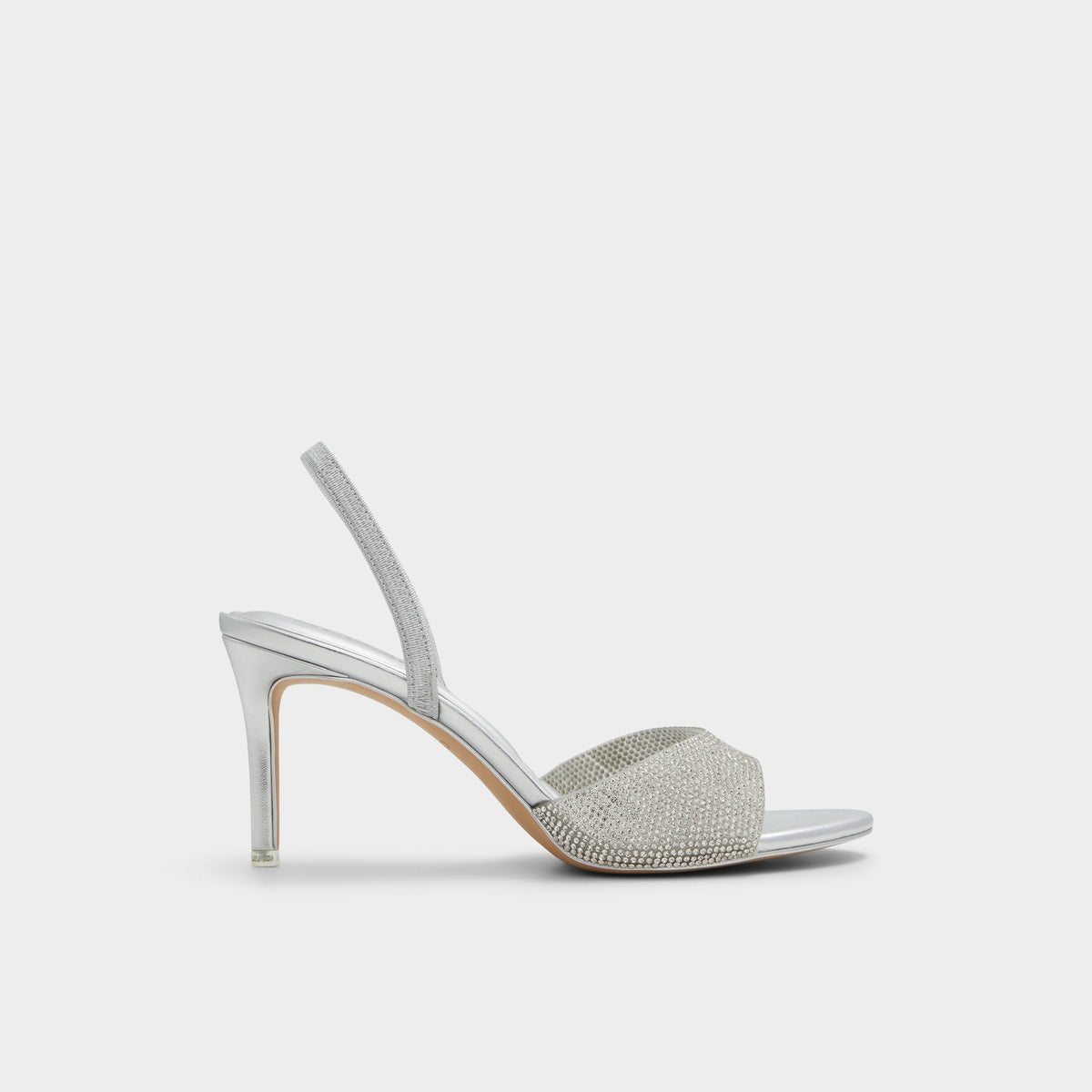 Aldo Aitana in Silver - Strappy heeled sandal, Stiletto heel Women