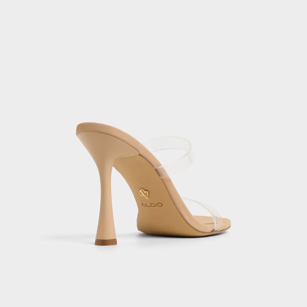 Aldo Evalina Medium Beige Women's Heeled sandals - Strappy heeled sandal, Stiletto heel Women