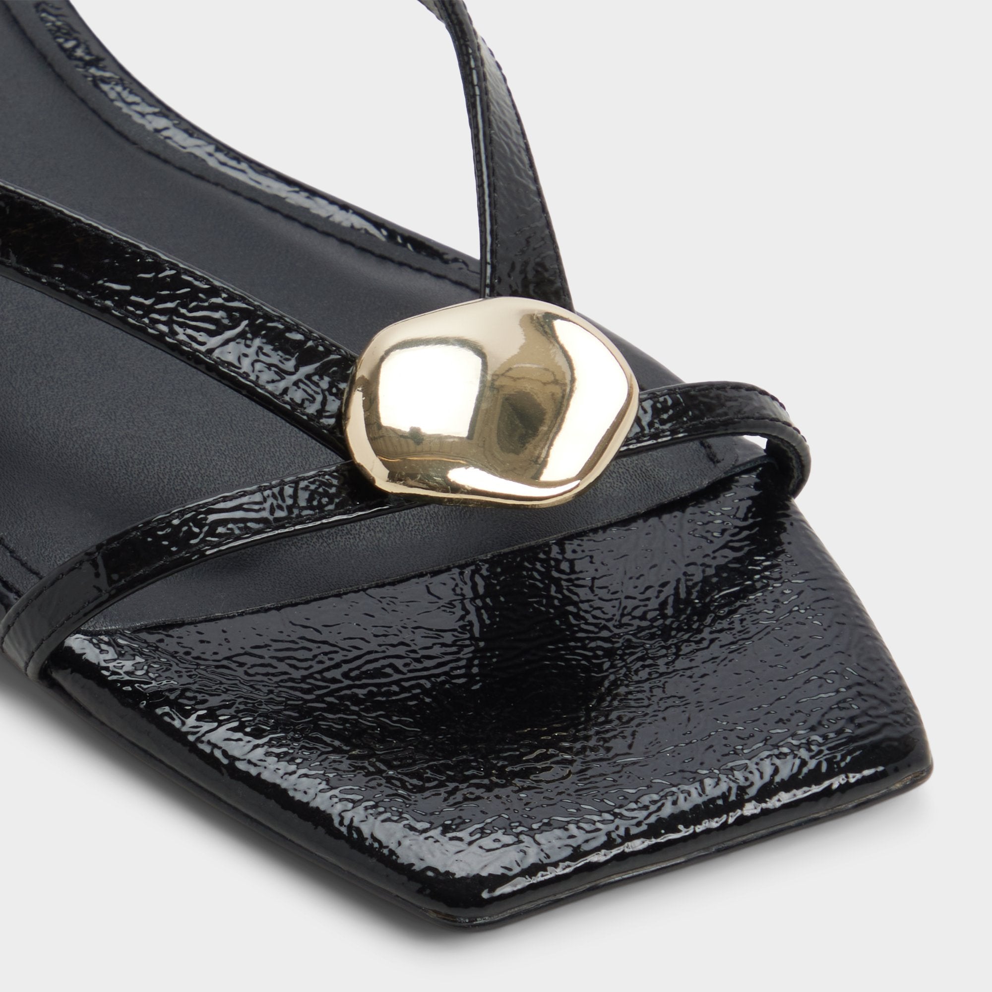 Aldo Iliria Black Women's Flats - Slide sandal Women