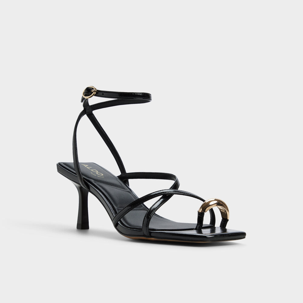 Aldo Elodiah Black Women's Travel essentials - Strappy heeled sandal, Stiletto heel Women