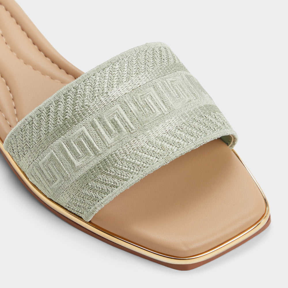 Aldo Oceania Other Green Women's Flats - Slide sandal Women