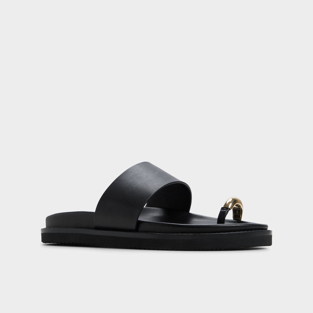 Aldo Beachstroll Black Women's Footbed sandals - Footbed sandal, Footbed sandal Women