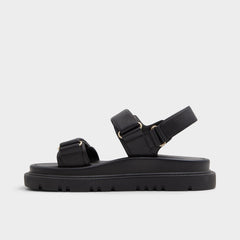 Aldo Linette Black Women's Footbed sandals - Footbed sandal, Footbed sandal Women