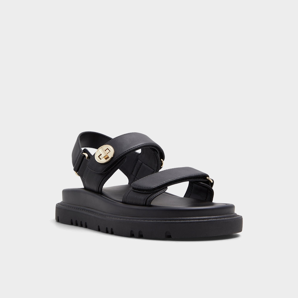 Aldo Linette Black Women's Footbed sandals - Footbed sandal, Footbed sandal Women