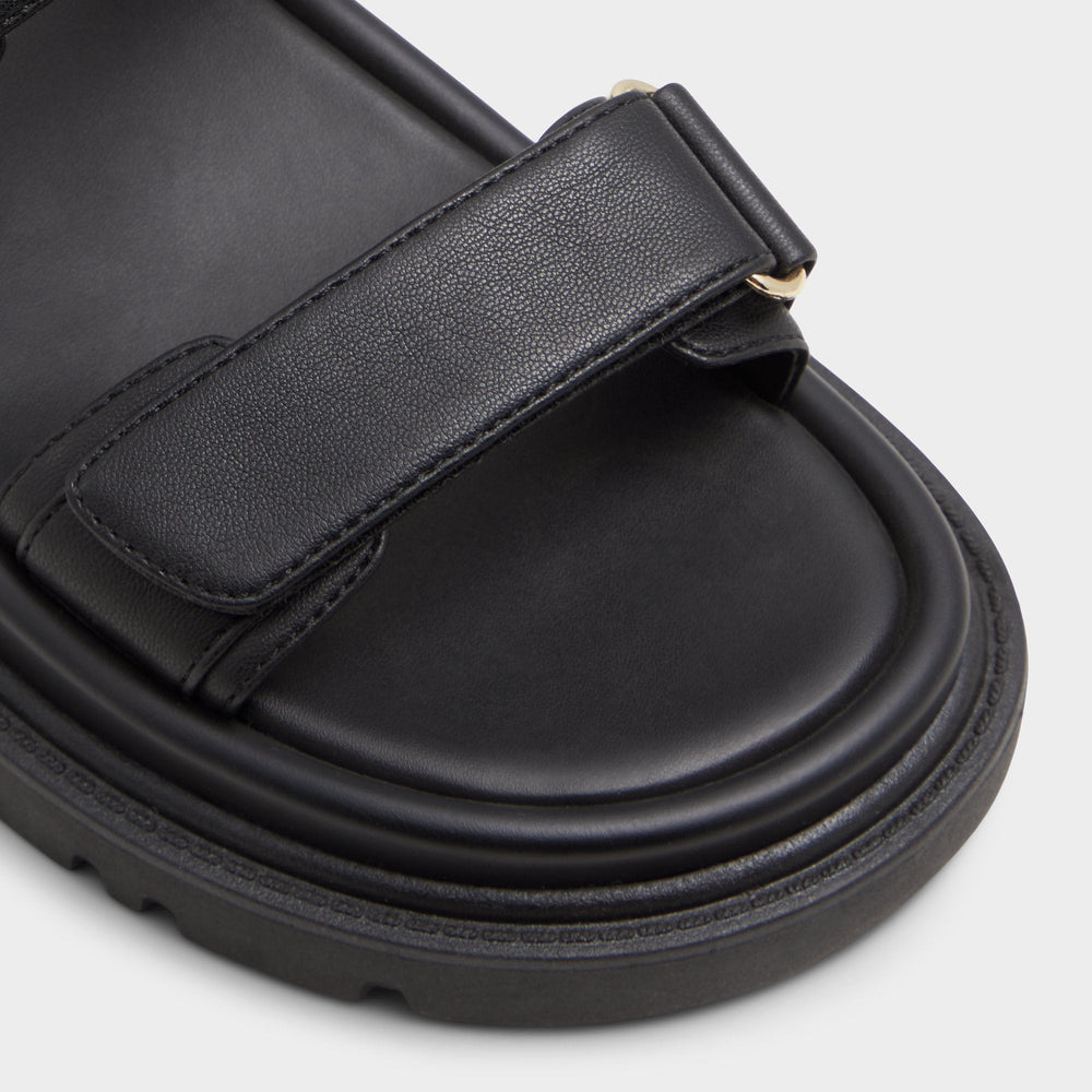 Aldo Linette Black Women's Footbed sandals - Footbed sandal, Footbed sandal Women