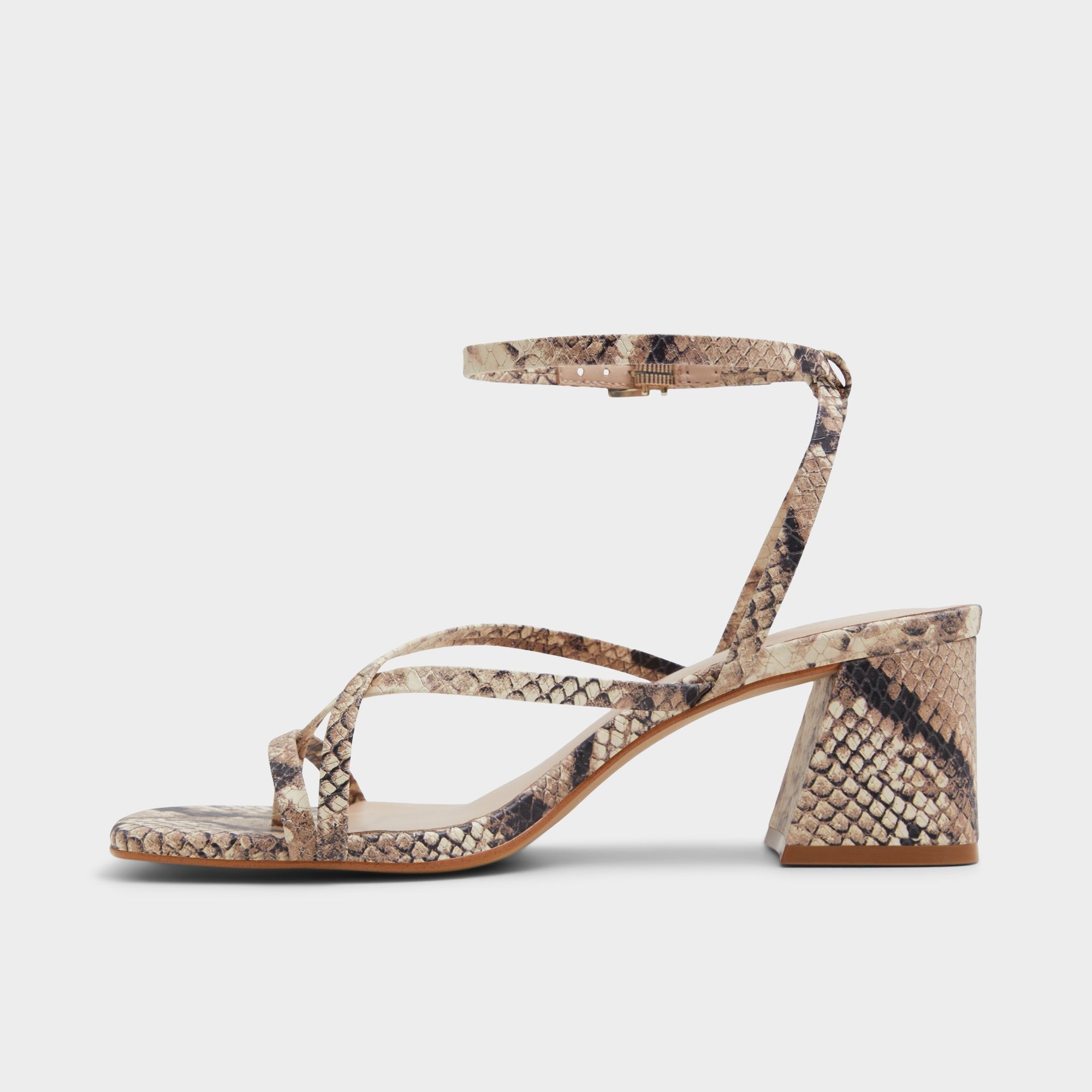 Aldo Adrauder in Brown Overflow 13801090 - Strappy block heeled sandal, Block heel Women