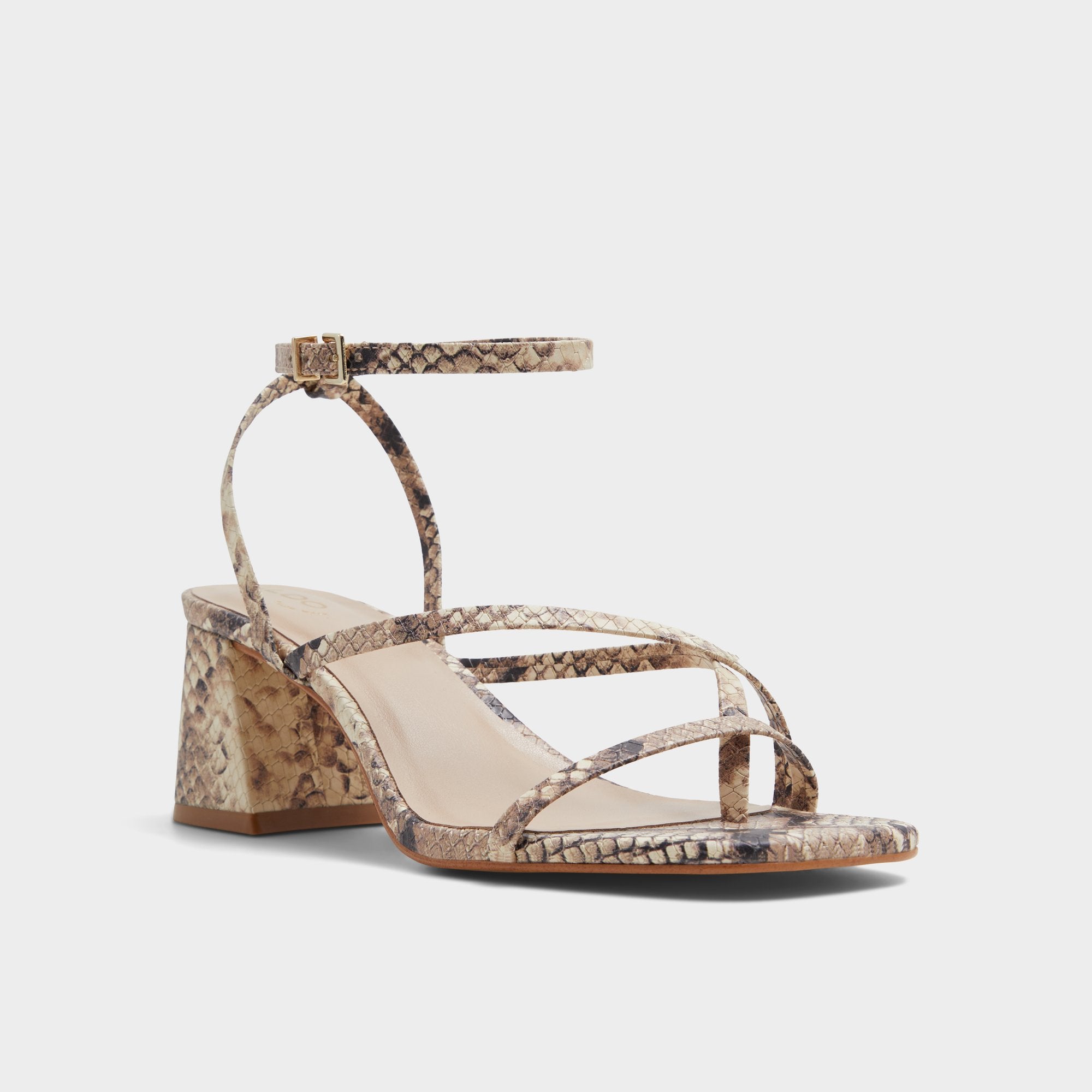 Aldo Adrauder in Brown Overflow 13801090 - Strappy block heeled sandal, Block heel Women
