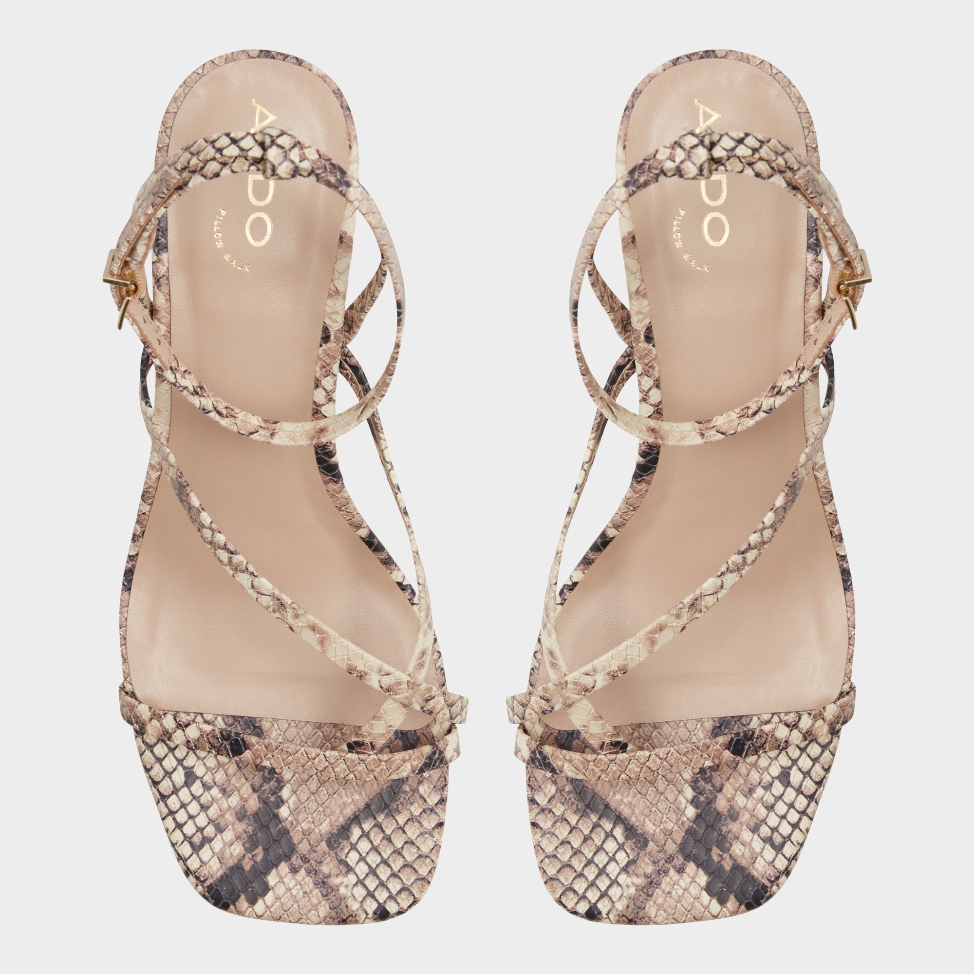Aldo Adrauder in Brown Overflow 13801090 - Strappy block heeled sandal, Block heel Women
