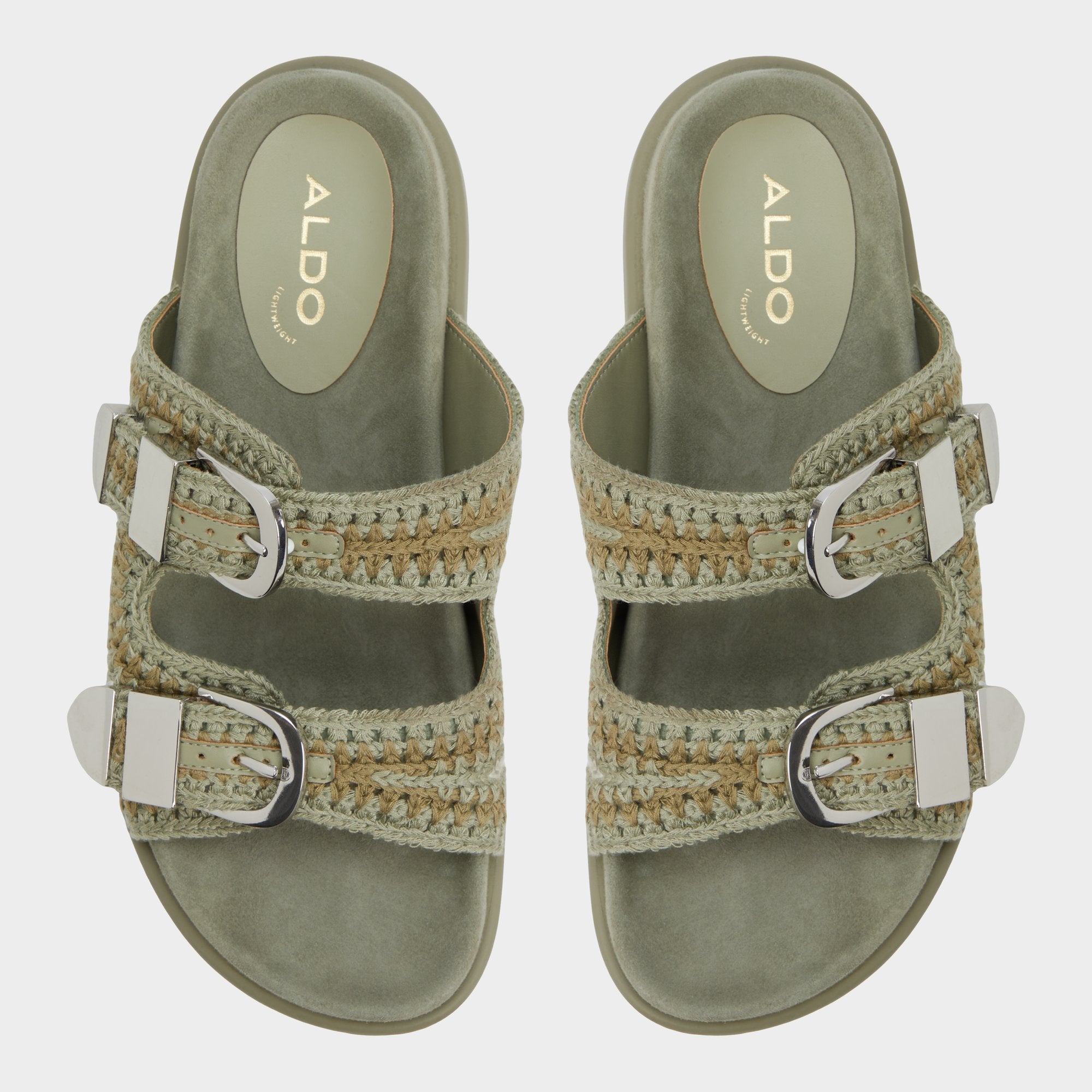 Aldo Bohodream Khaki Women's Footbed sandals - Footbed sandal Women
