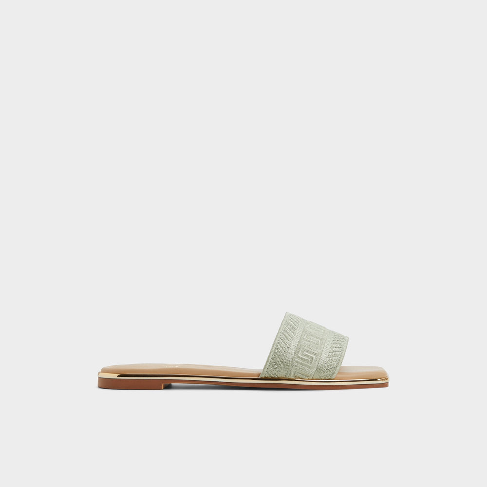 Aldo Oceania-xt Other Green Women's Flats - Slide sandal Women