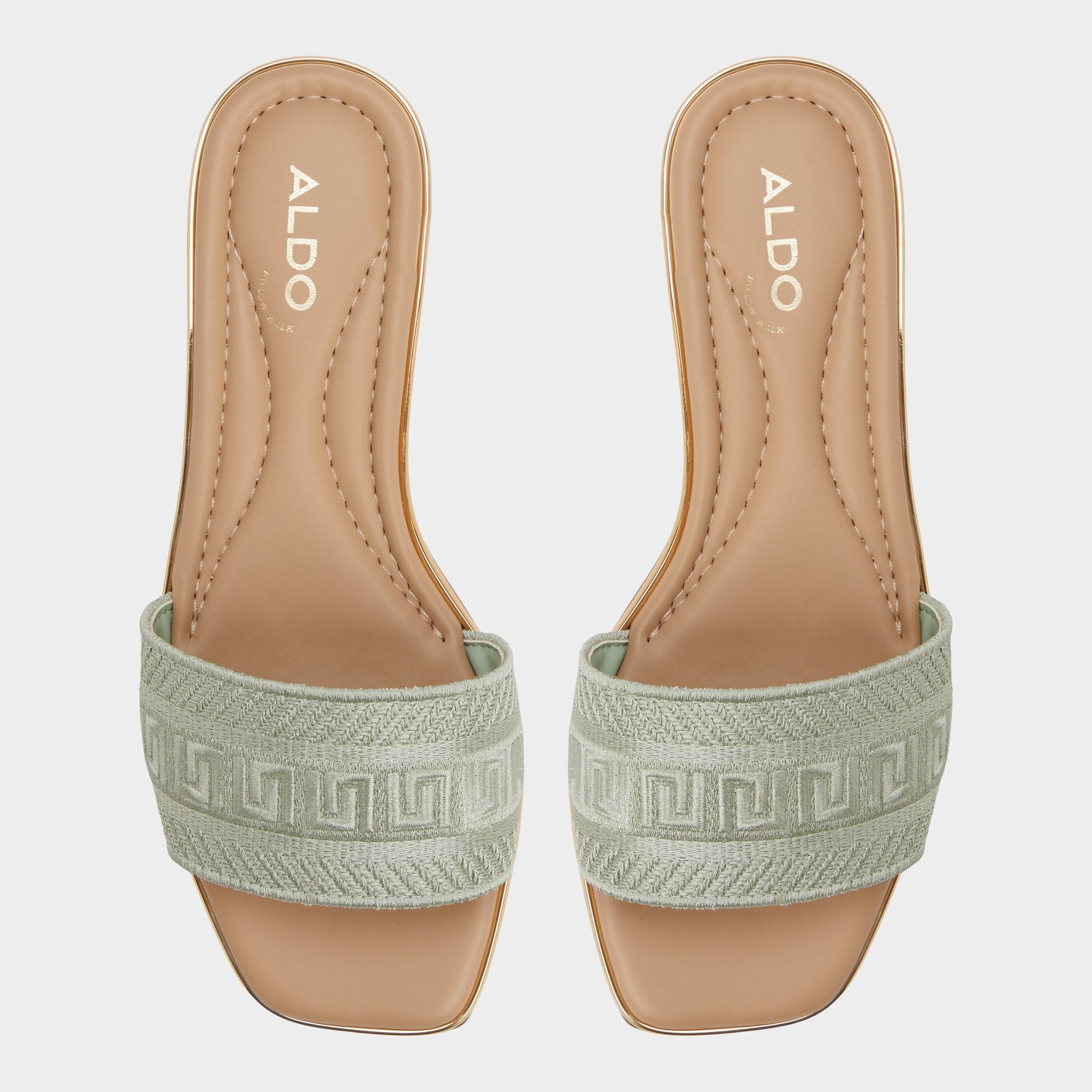 Aldo Oceania-xt Other Green Women's Flats - Slide sandal Women