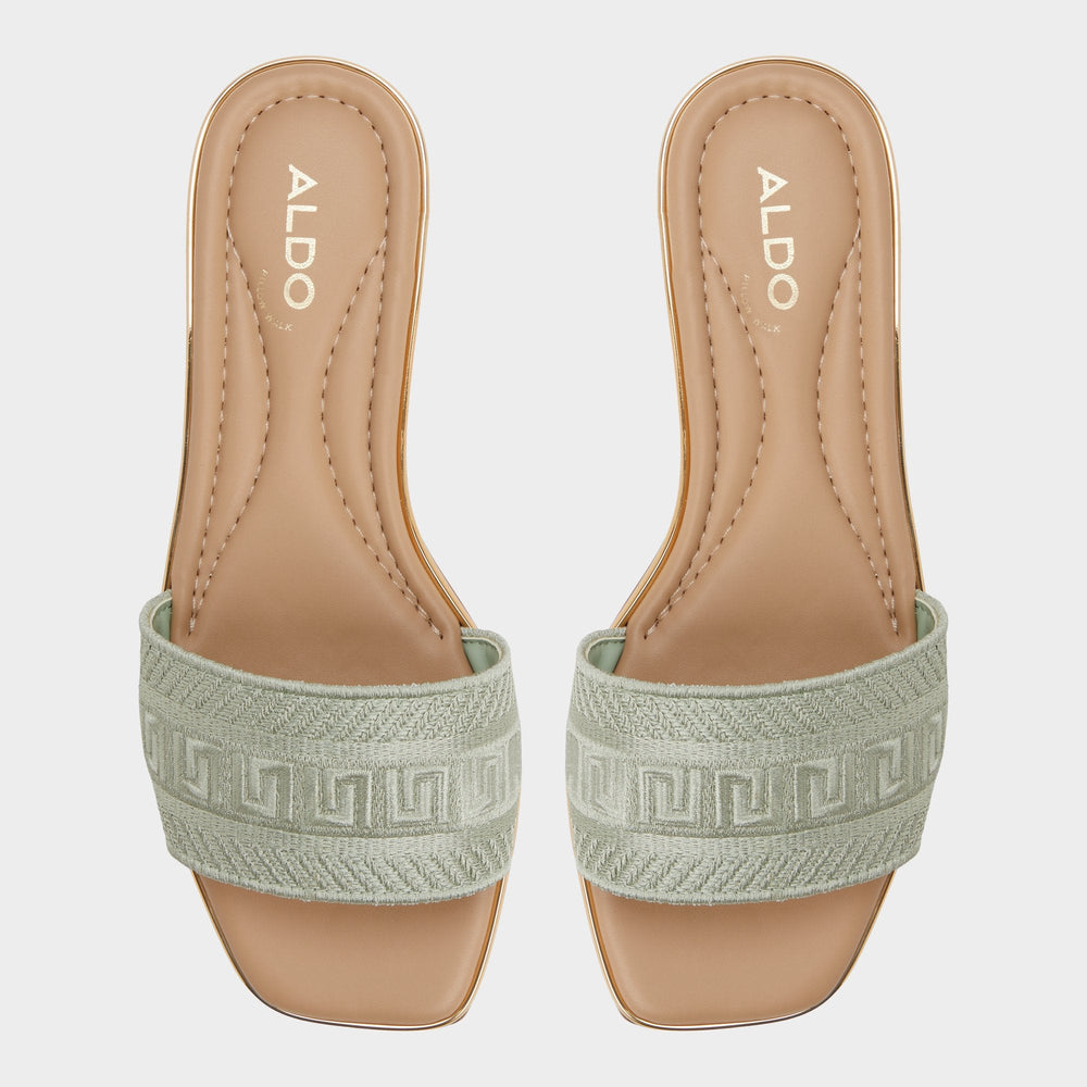 Aldo Oceania-xt Other Green Women's Flats - Slide sandal Women