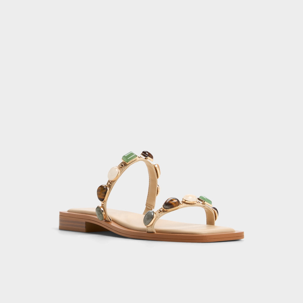 Aldo Sapphira Medium Beige Women's Flats - Strappy flat sandal Women