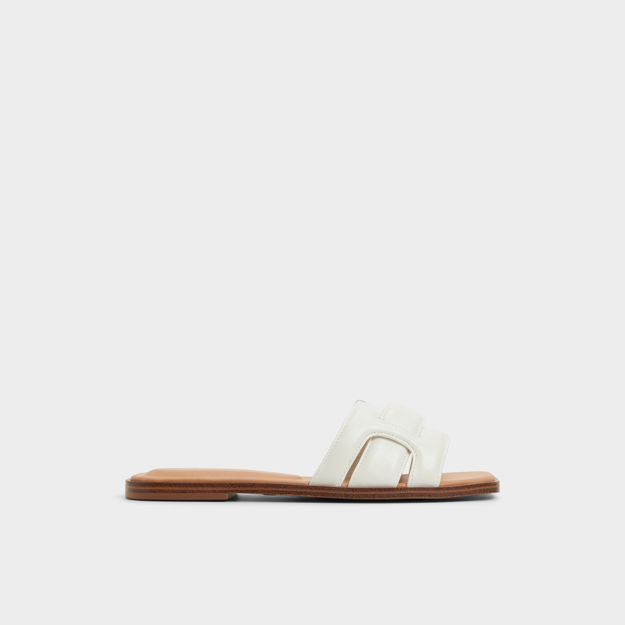 Aldo Eleny White Women's Flats - Slide sandal Women