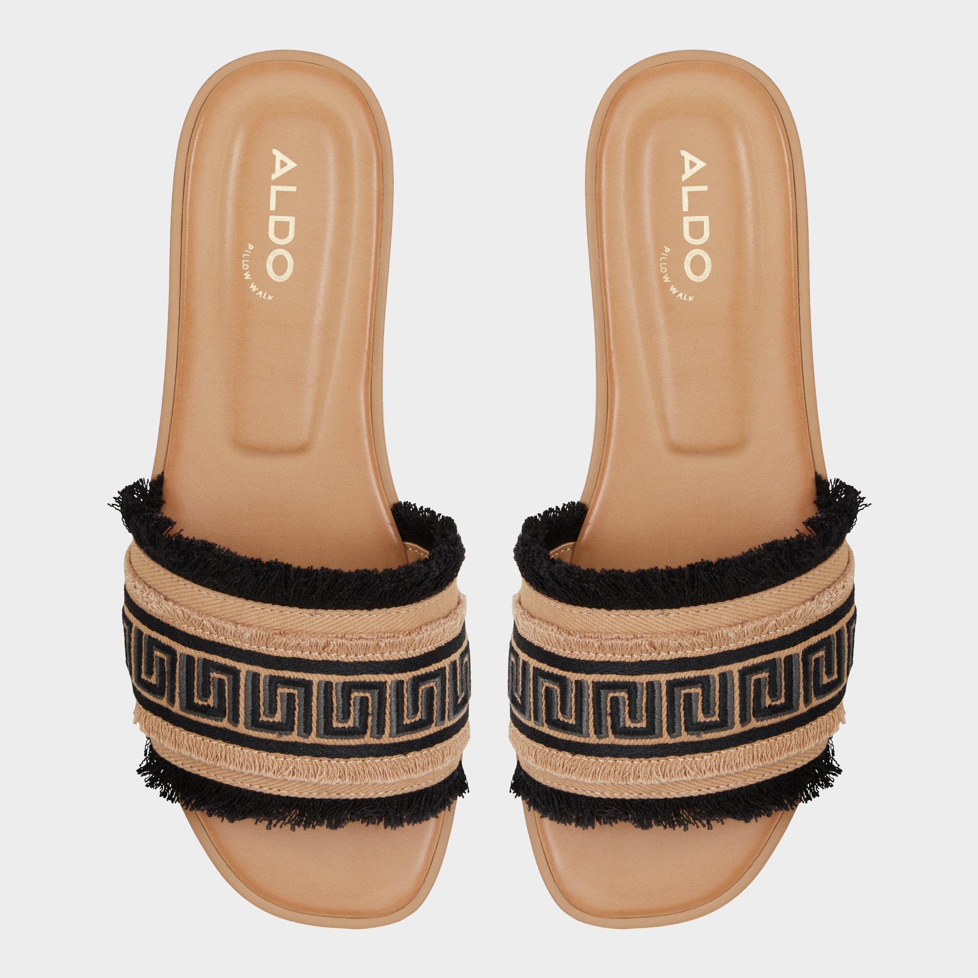 Aldo Nalani Open Black Women's Flats - Slide sandal Women