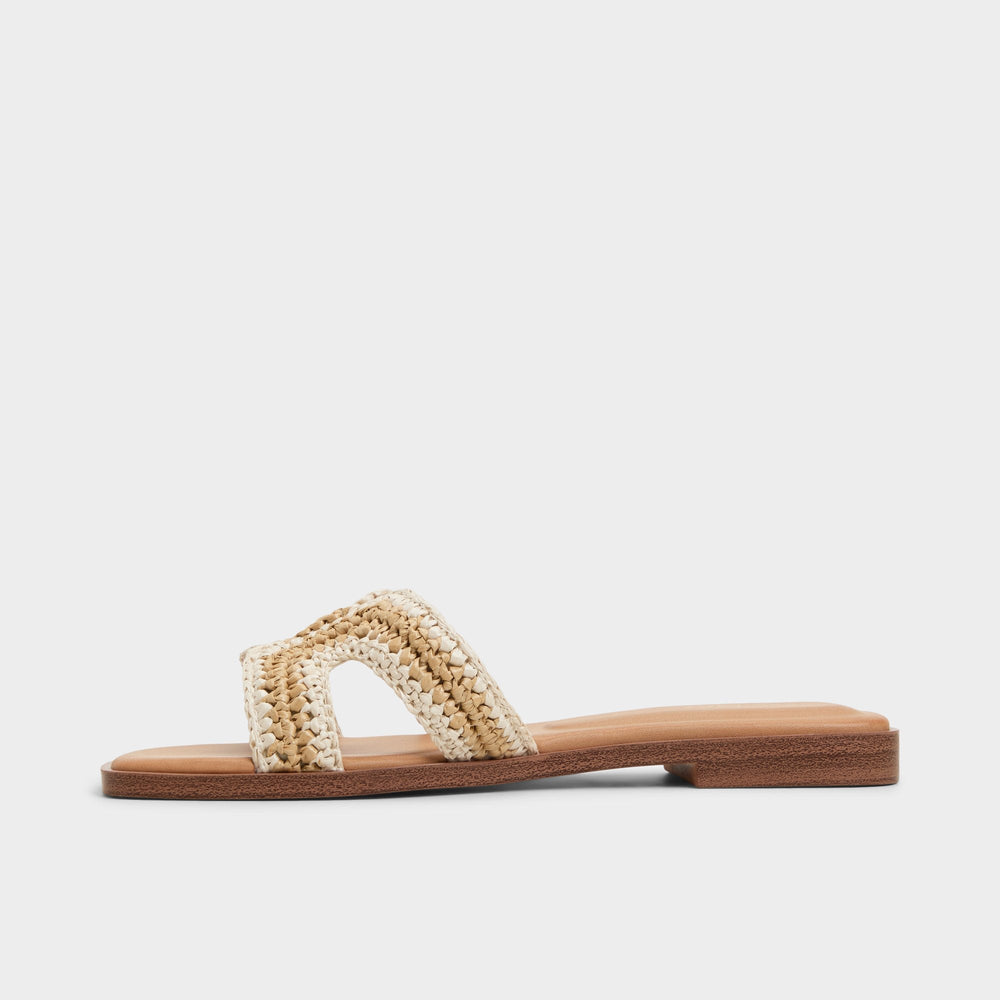Aldo Itsandal Beige Women's Flats - Slide sandal Women
