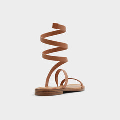 Aldo Spinella in Medium Brown - Strappy flat sandal Women