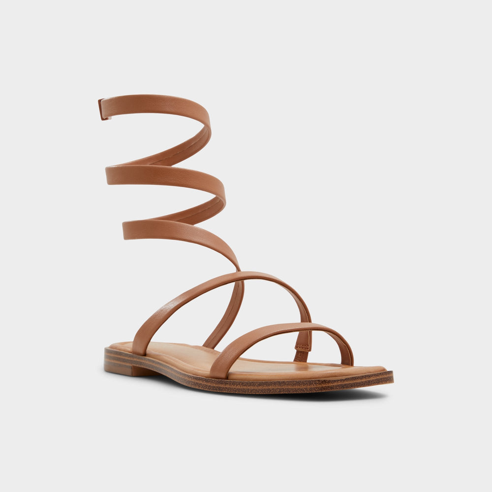Aldo Spinella in Medium Brown - Strappy flat sandal Women