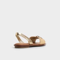 Aldo Goassi Gold Women's Iridescent metallics - Flat sandal Women