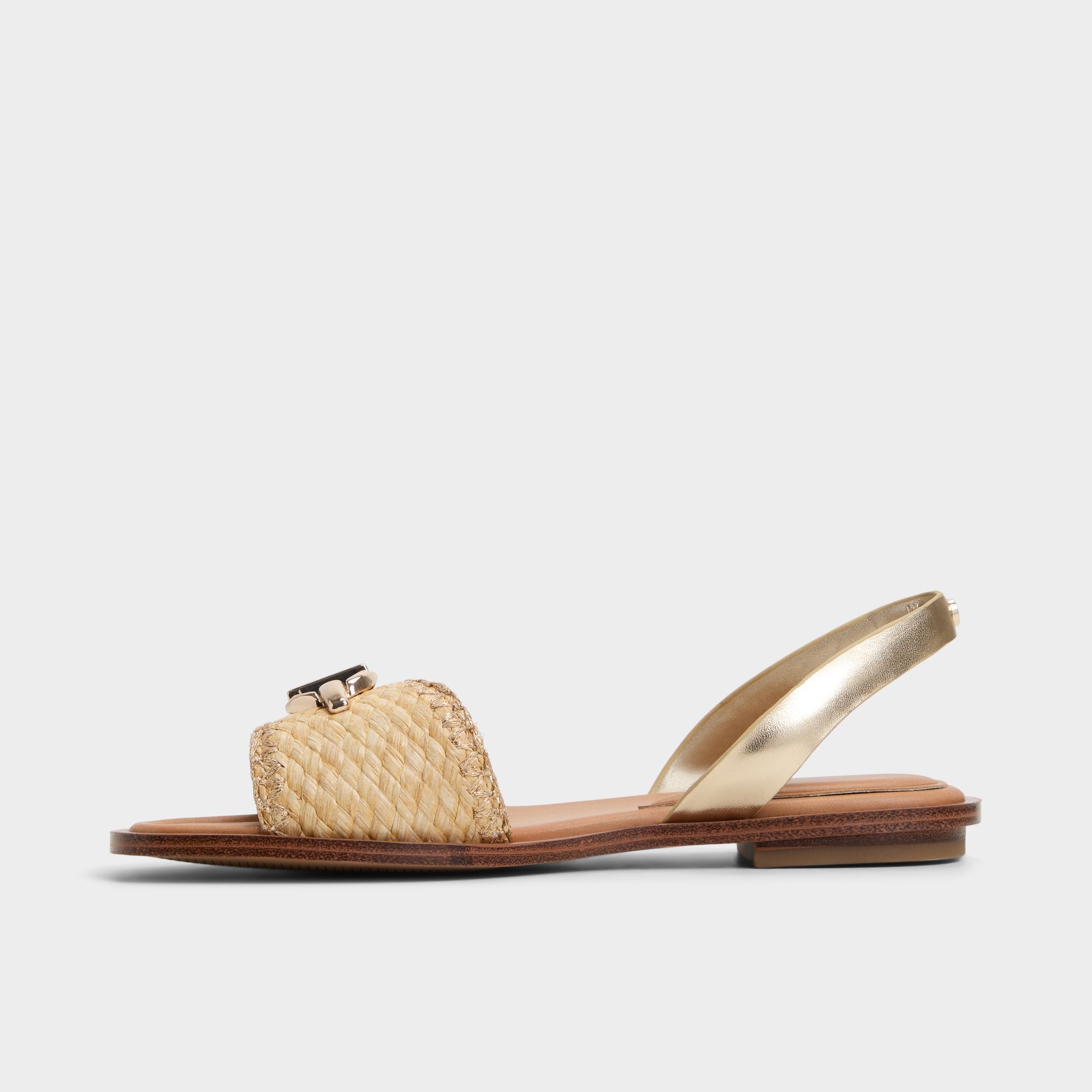 Aldo Goassi Gold Women's Iridescent metallics - Flat sandal Women
