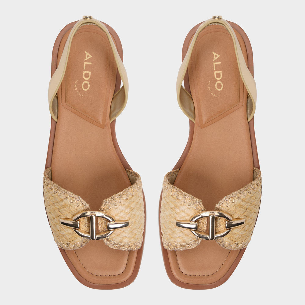 Aldo Goassi Gold Women's Iridescent metallics - Flat sandal Women