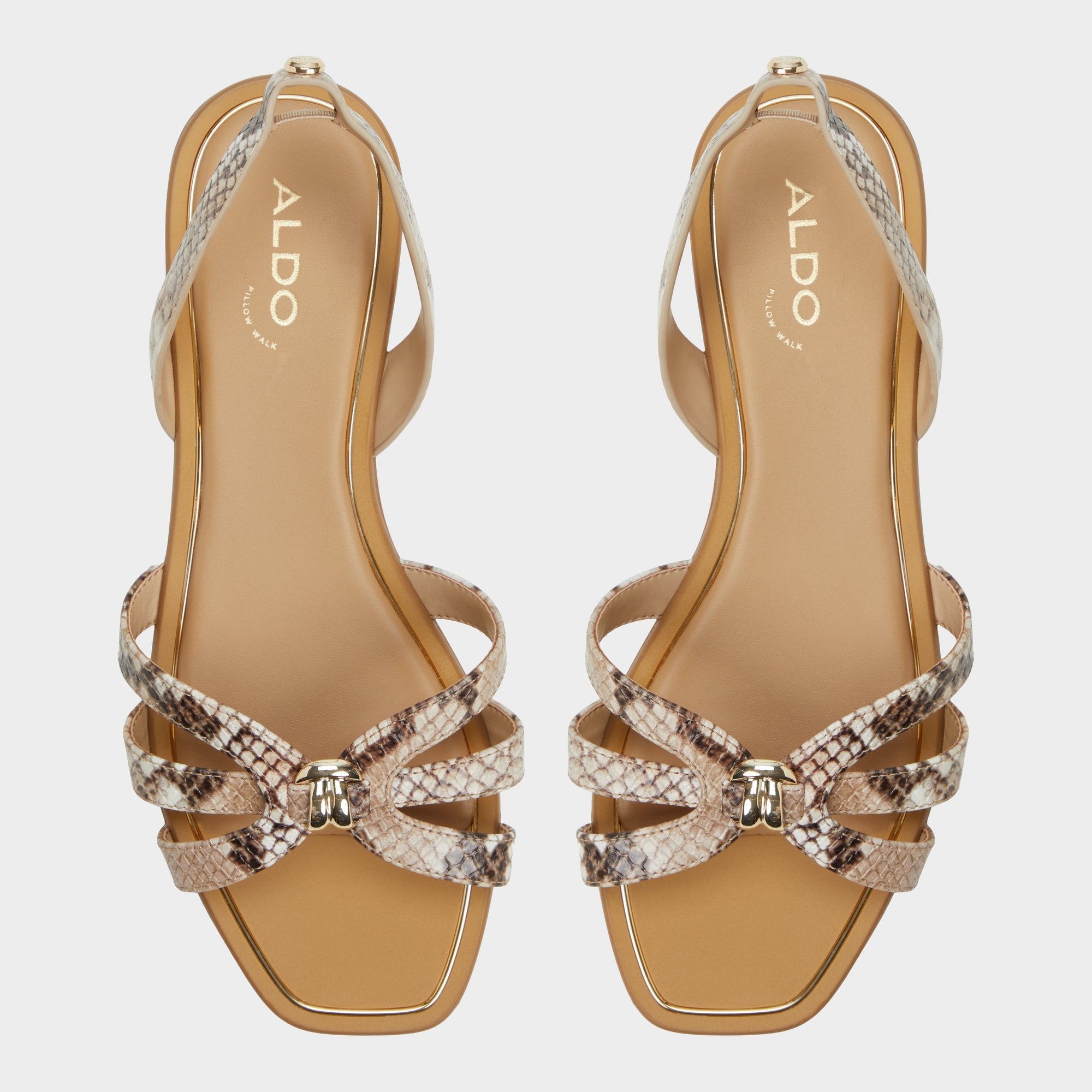 Aldo Marassita Brown Multi Women's Slingbacks - Flat sandal Women