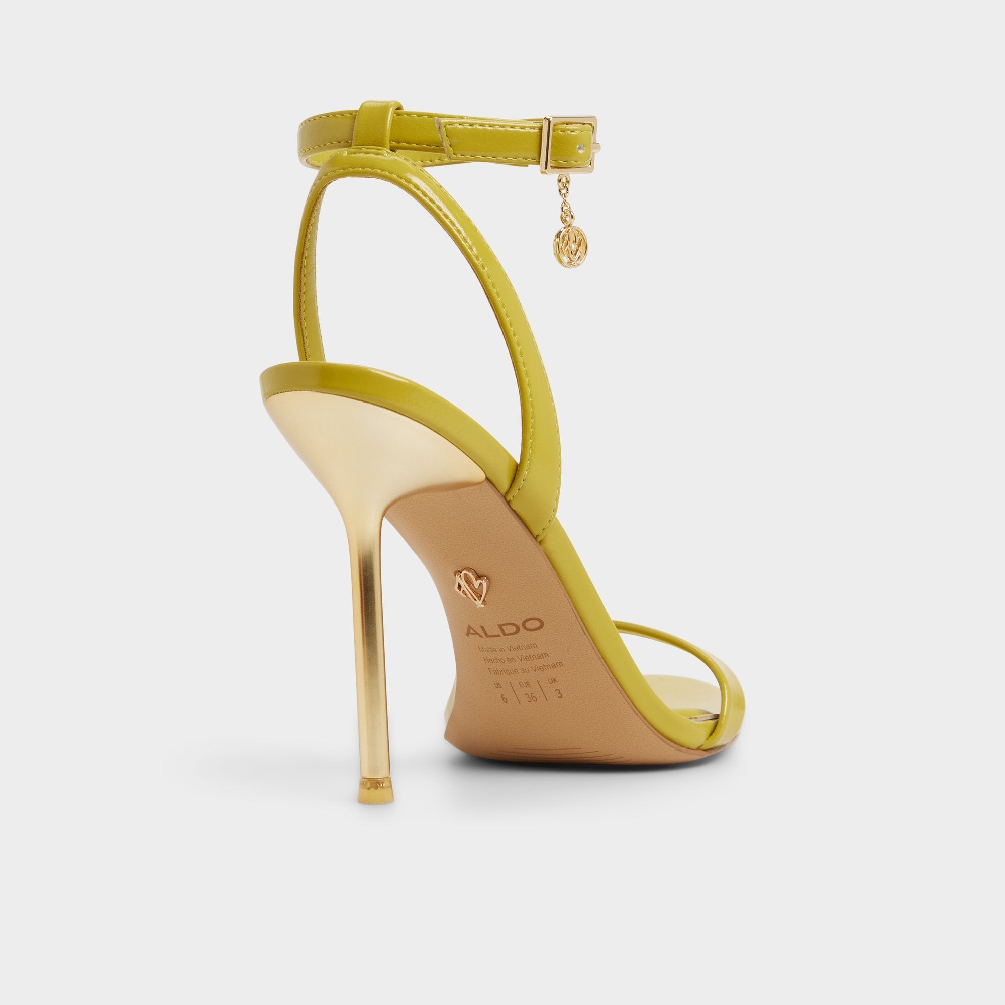 Aldo Maristou Lime Green Women's Heeled sandals - Strappy heeled sandal, Stiletto heel Women