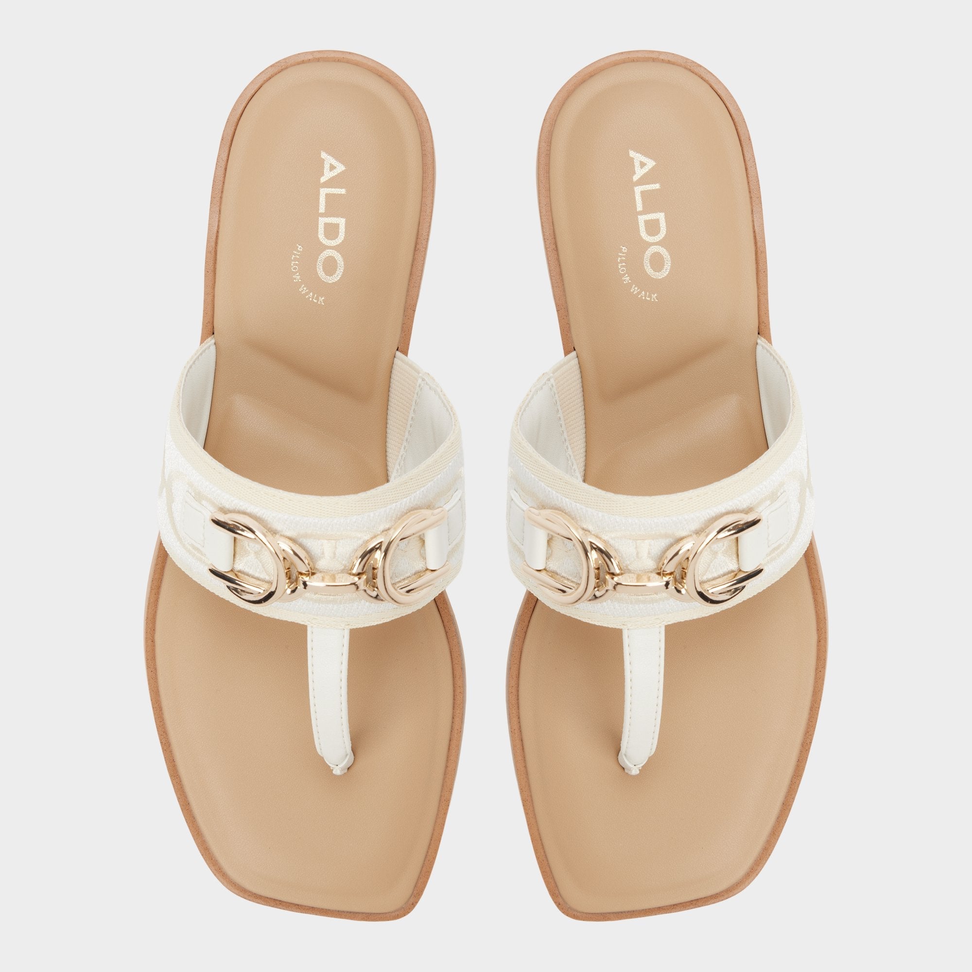 Aldo Coralynna in White Bone 14053516 - T-strap sandal Women