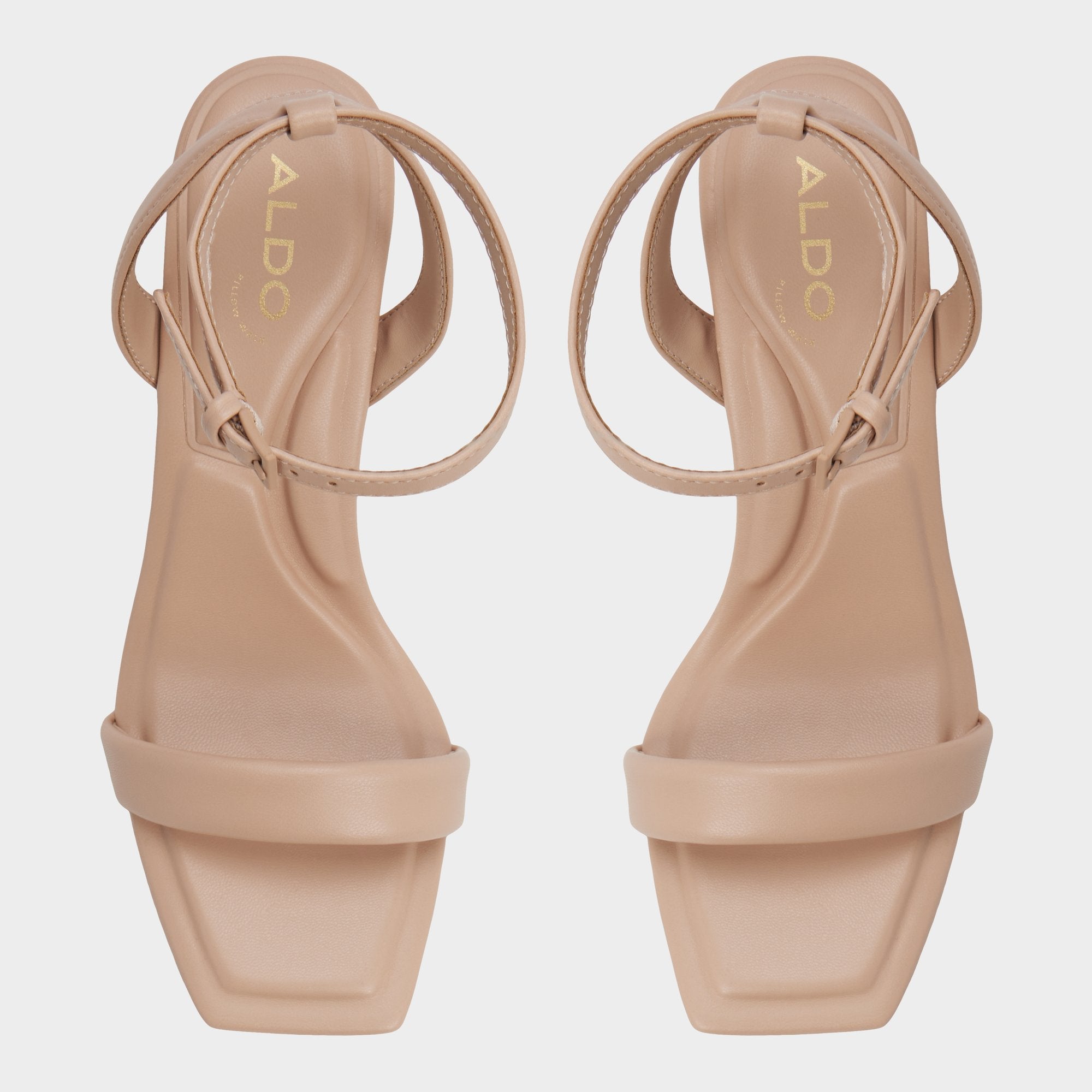 Aldo Aurorai Bone Women's Strappy sandals - Strappy heeled sandal, Block heel Women