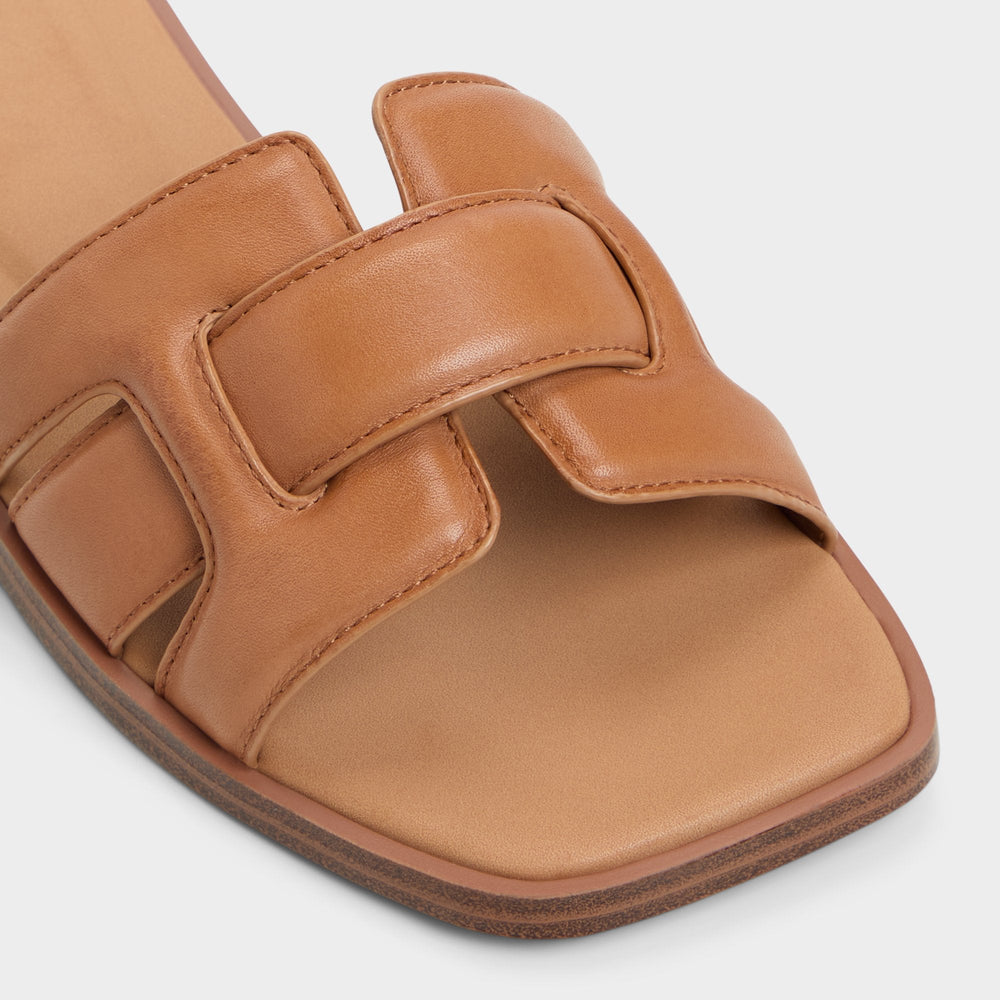 Aldo Eleny Medium Brown Women's Flats - Slide sandal Women