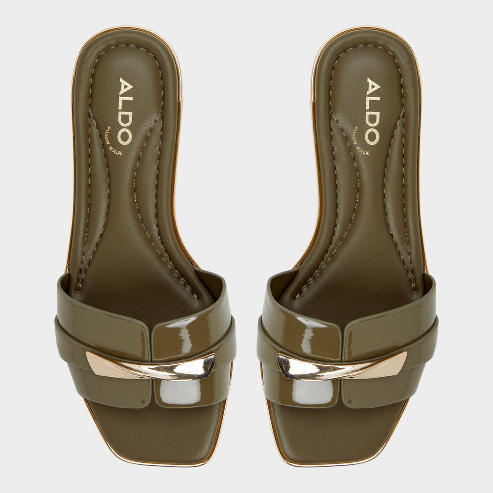 Aldo Darlina Other Green Women's Flats - Slide sandal Women