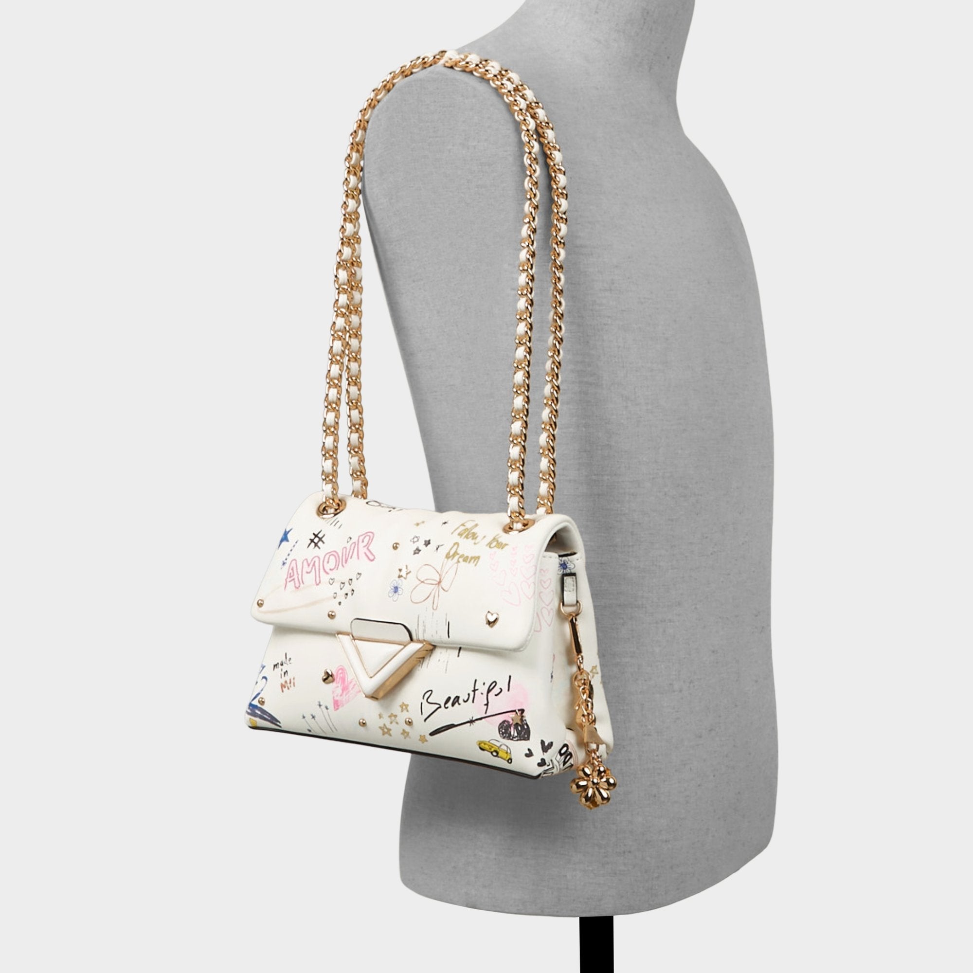 Aldo Doodlesoftpufff in White Combo - Crossbody bag Women|Bags
