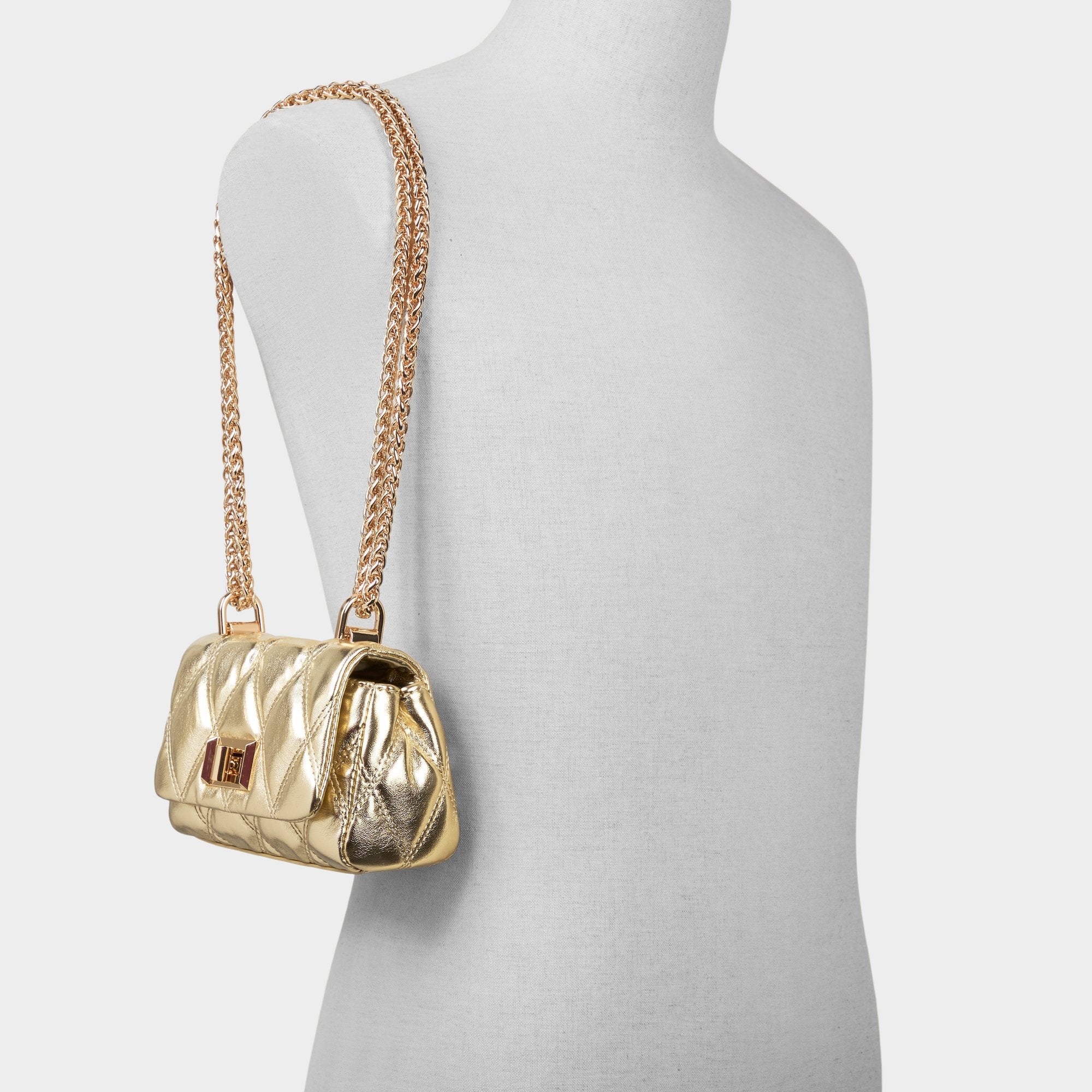 Aldo Ledia Gold Women's Iridescent metallics - Crossbody bag Women|Bags