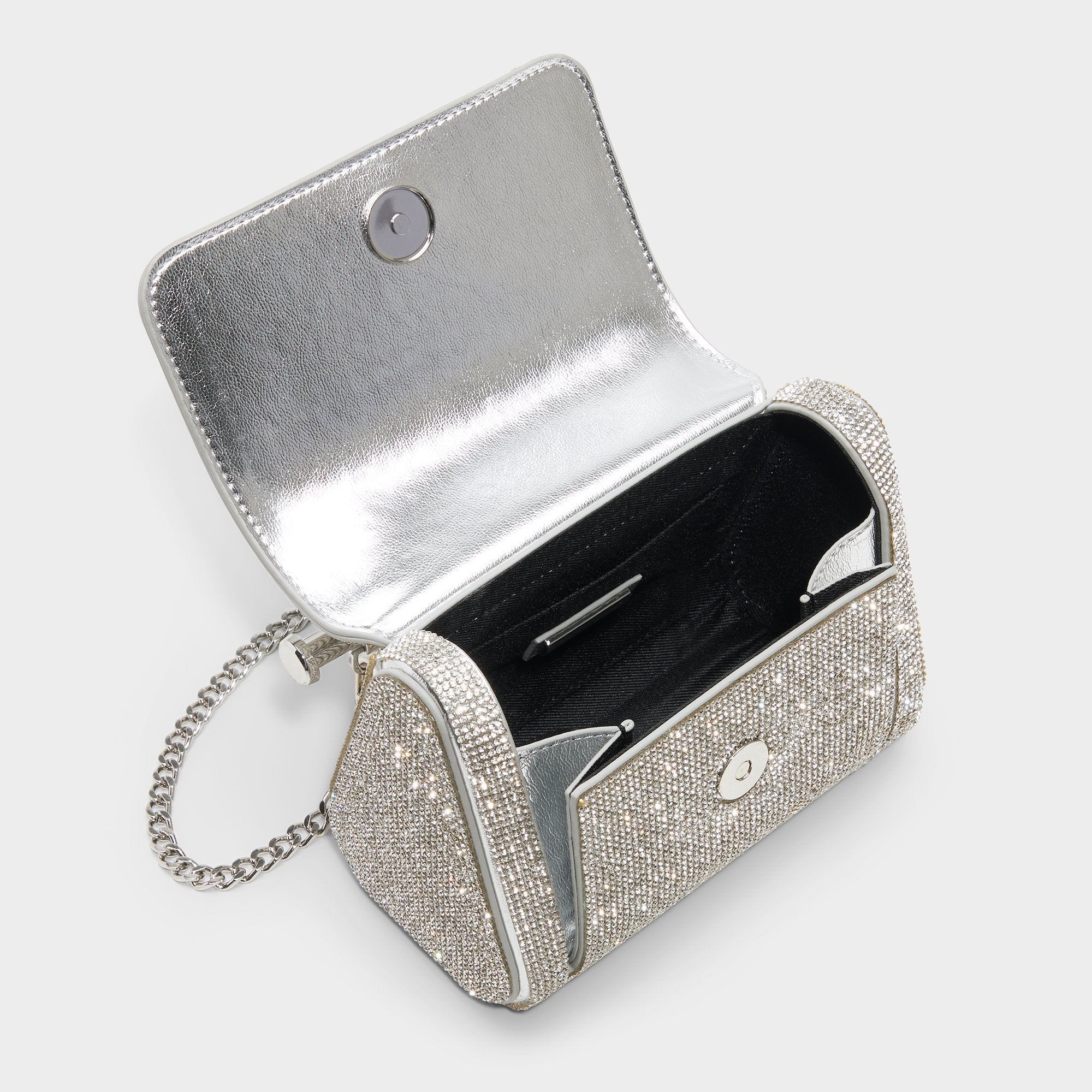 Aldo Blingchic Silver Women's Clutches & Evening bags - Top handle bag Women