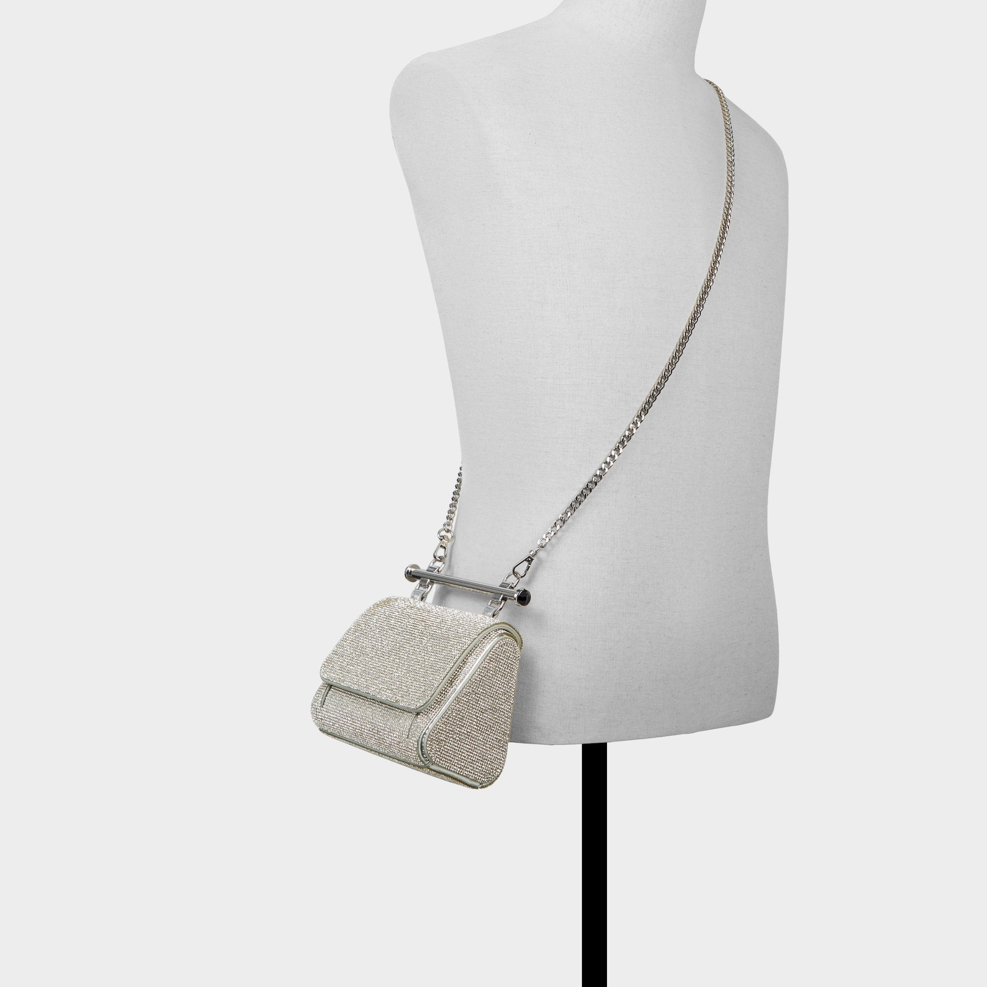Aldo Blingchic Silver Women's Clutches & Evening bags - Top handle bag Women