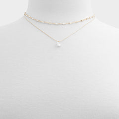 Aldo Flein Gold/Clear Multi Women's Necklaces - Layered necklace Women|Accessories