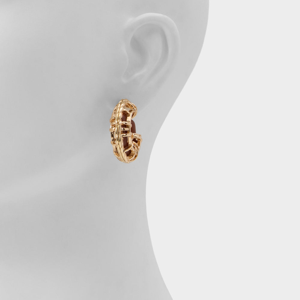 Aldo Cagedhoop in Other Brown - Hoop earrings Women