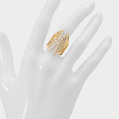 Aldo Glimmery in Gold Clear Multi - Stackable rings Women|Accessories