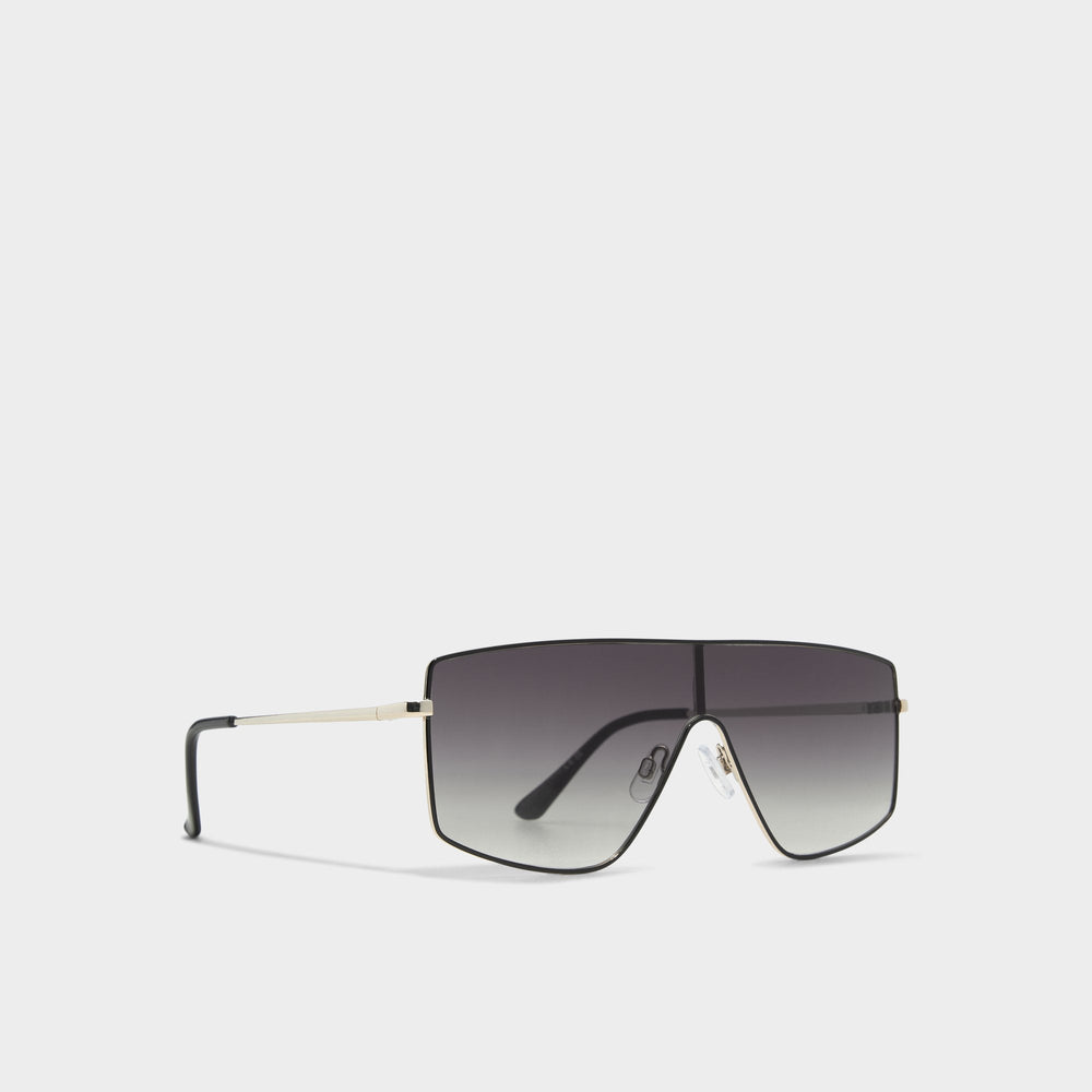 Aldo Priren Black/Gold Multi Women's Shield - Shield sunglasses Women|Accessories