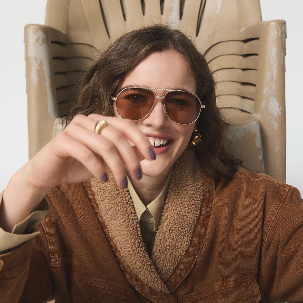 Aldo Frejja in Gold - Aviator sunglasses Women|Accessories