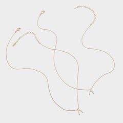 Aldo Makeawish Gold/Clear Multi Women's Necklaces - Gift set Women|Accessories