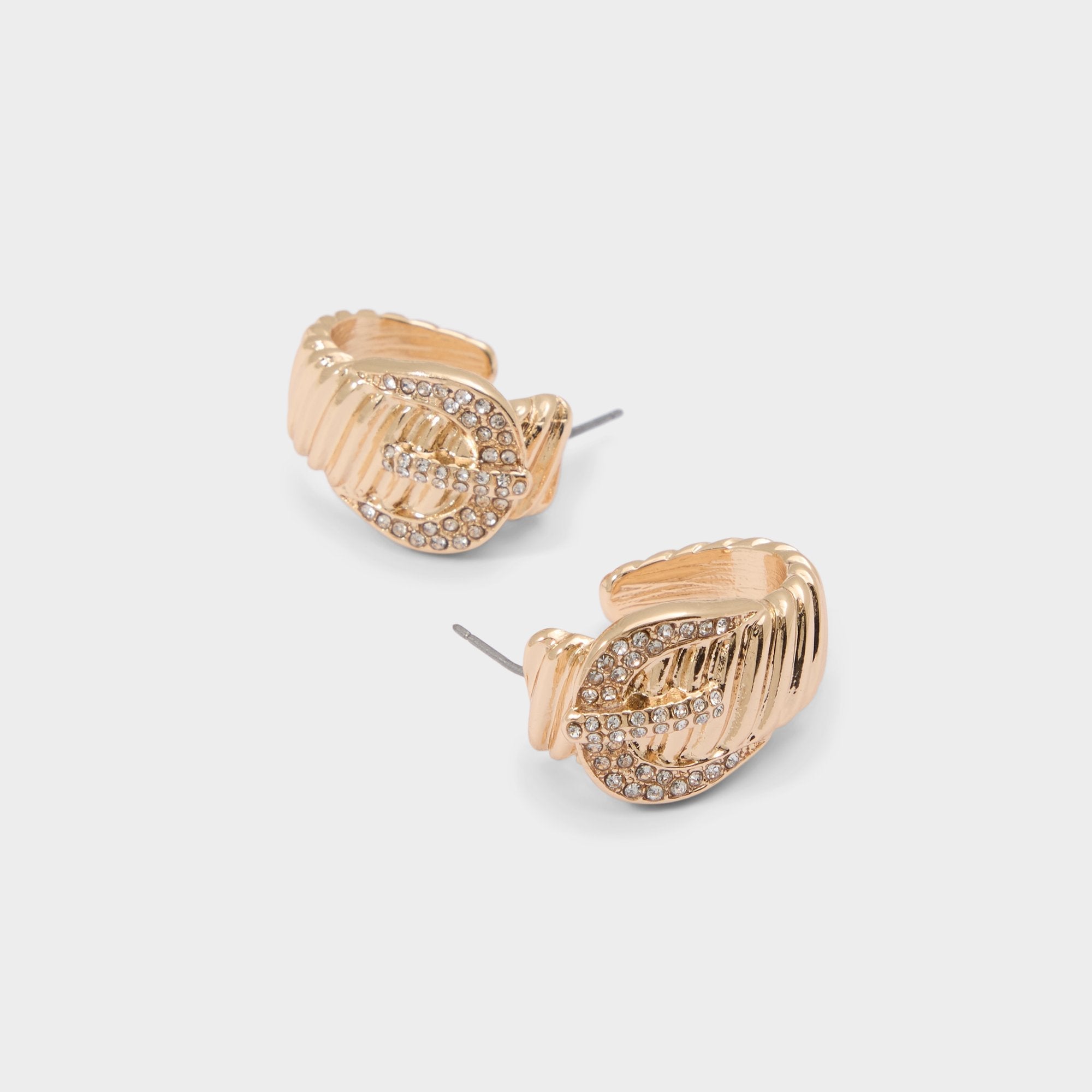 Aldo Cintura in Gold Clear Multi - Hoop earrings Women|Accessories