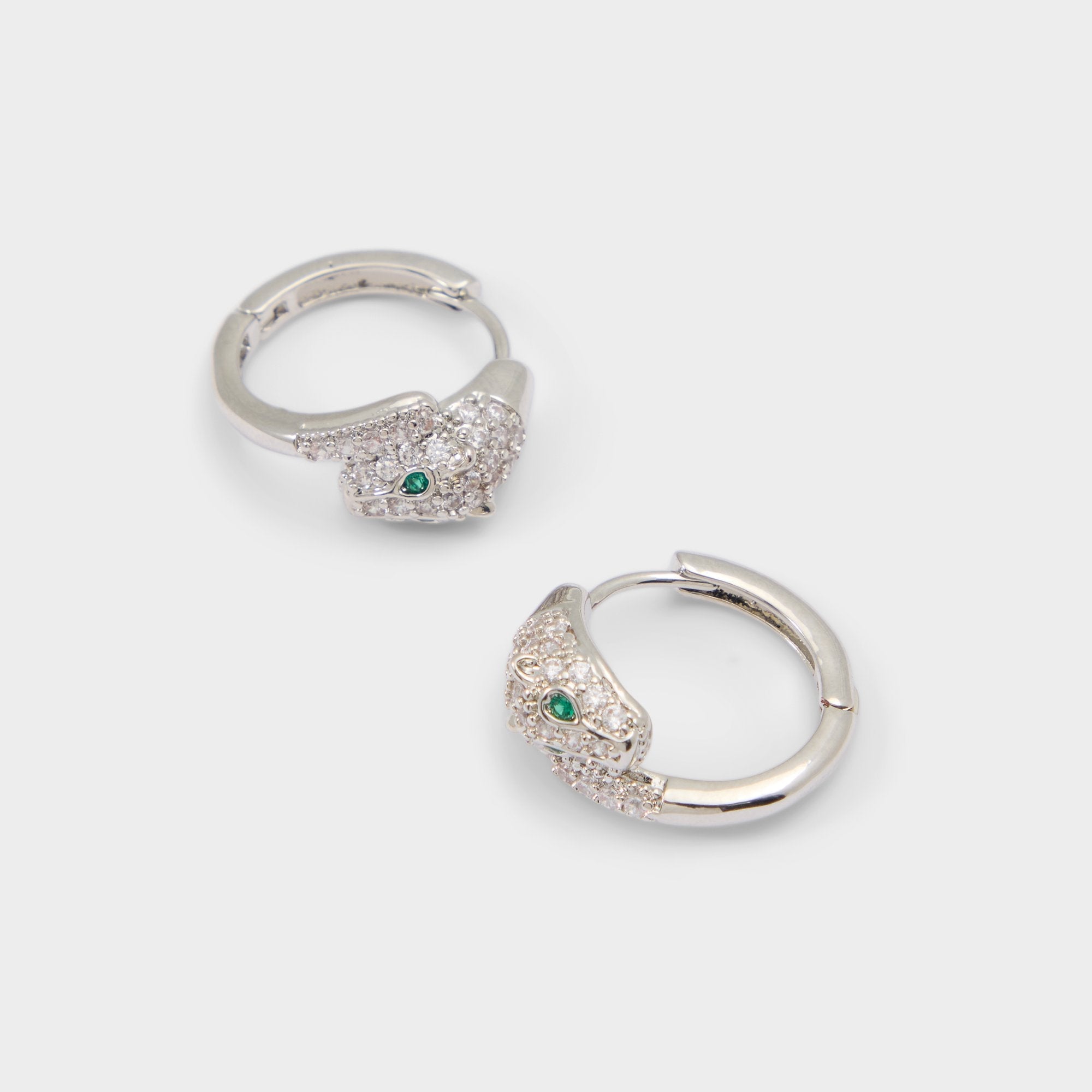Aldo Feraluxe in Silver Clear Multi - Hoop earrings Women|Accessories