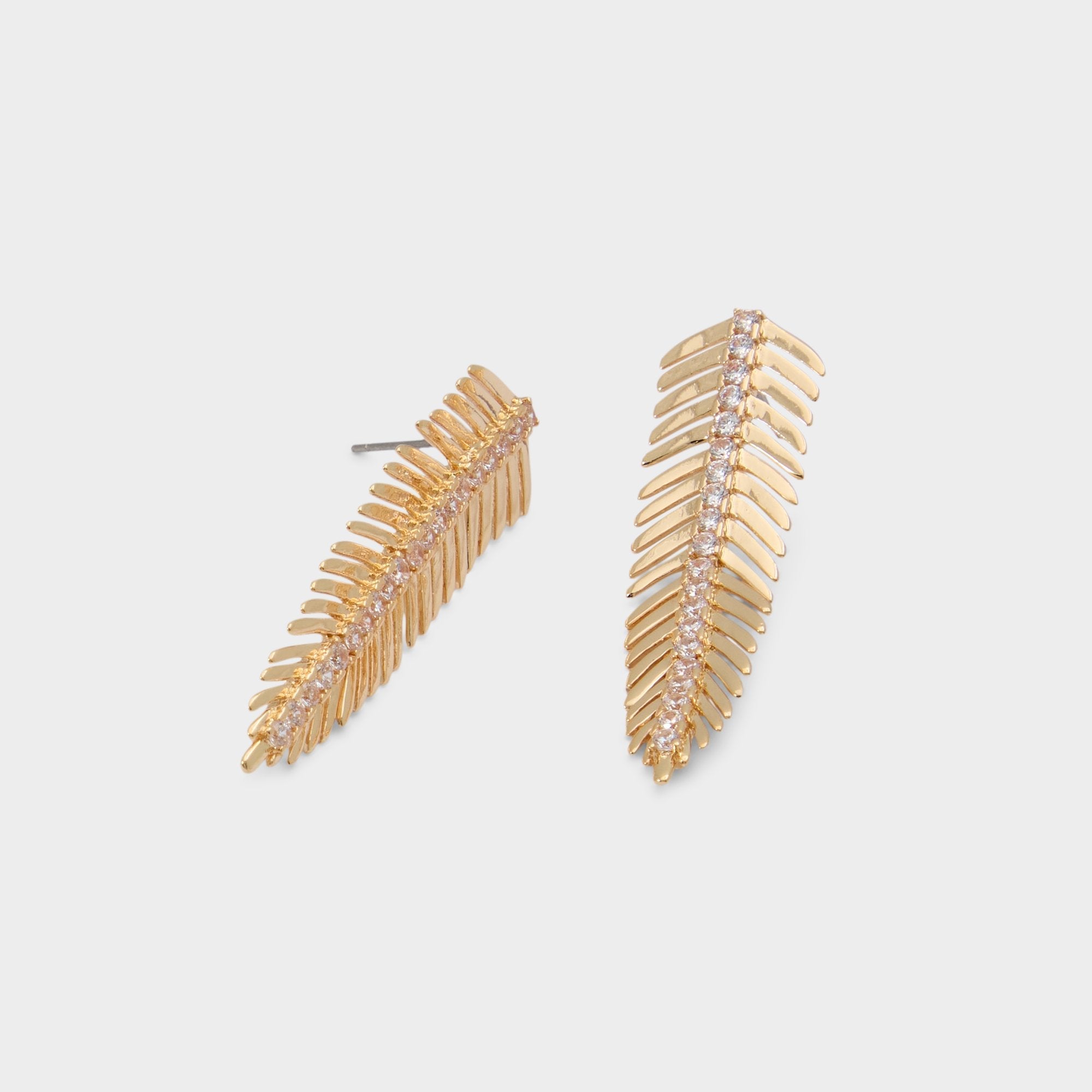 Aldo Feathers in Gold Clear Multi - Earrings Women
