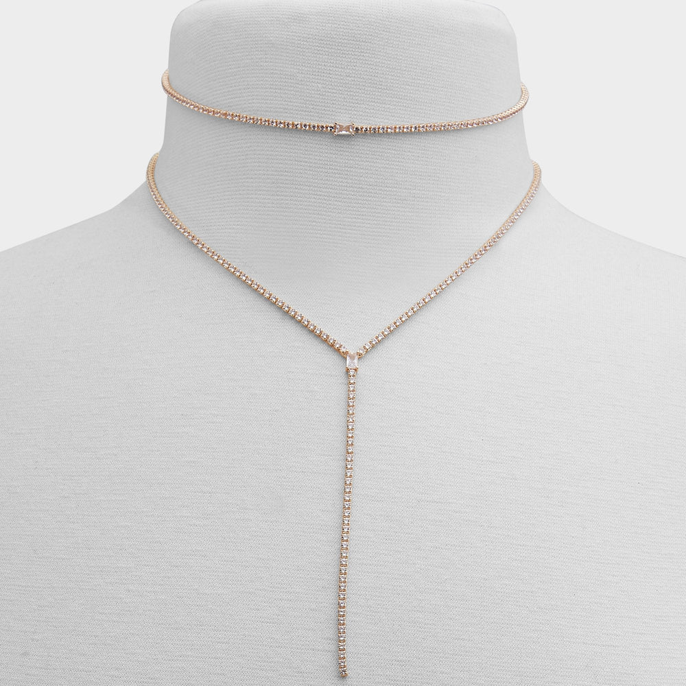 Aldo Alata Gold/Clear Multi Women's Cubic Zirconia - Necklace Women|Accessories