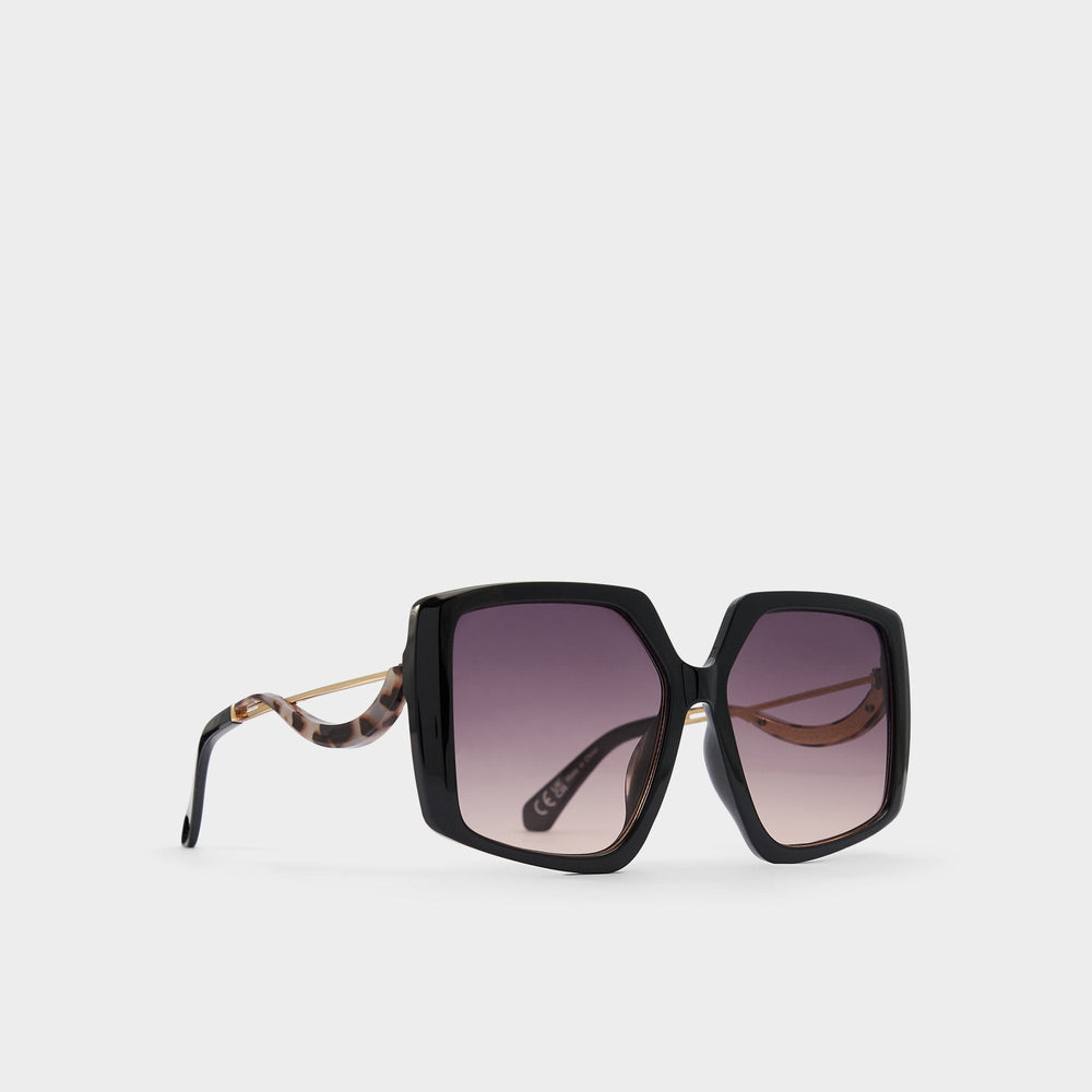 Aldo Asya Black/Gold Multi Women's Square - Square sunglasses Women|Accessories
