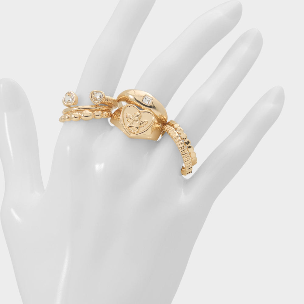 Aldo Anngellica in Gold Clear Multi - Multi-finger rings Women|Accessories