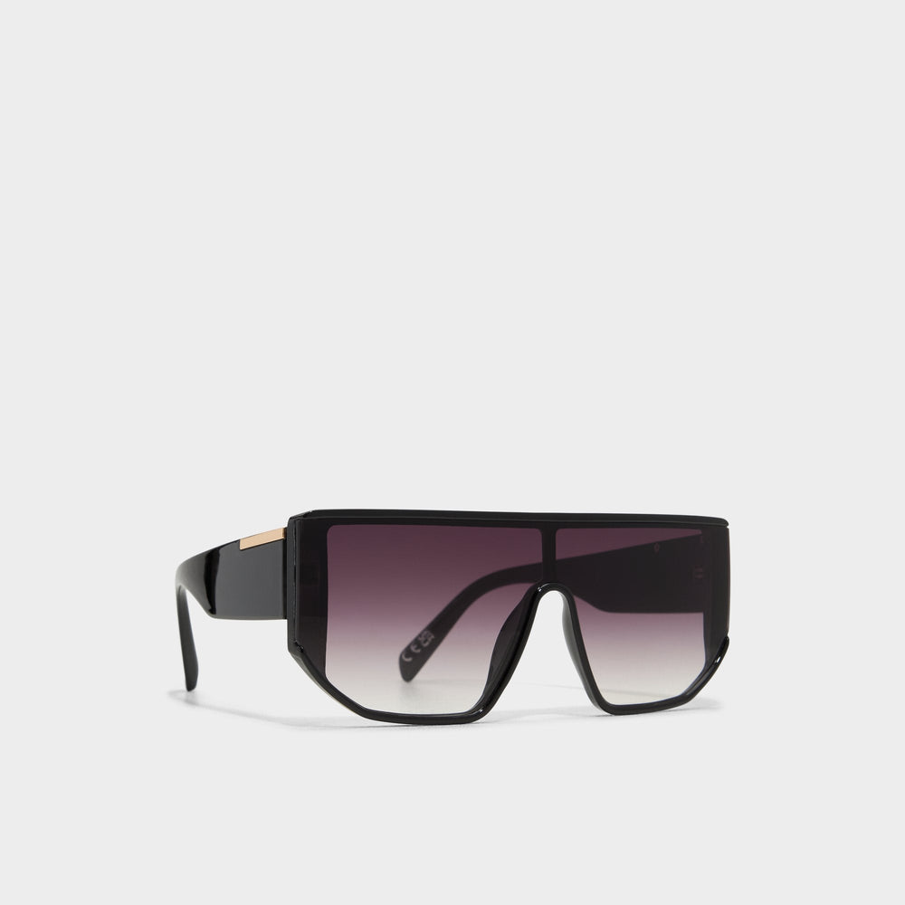 Aldo Thiedan Black/Gold Multi Women's Shield - Shield sunglasses Women|Accessories
