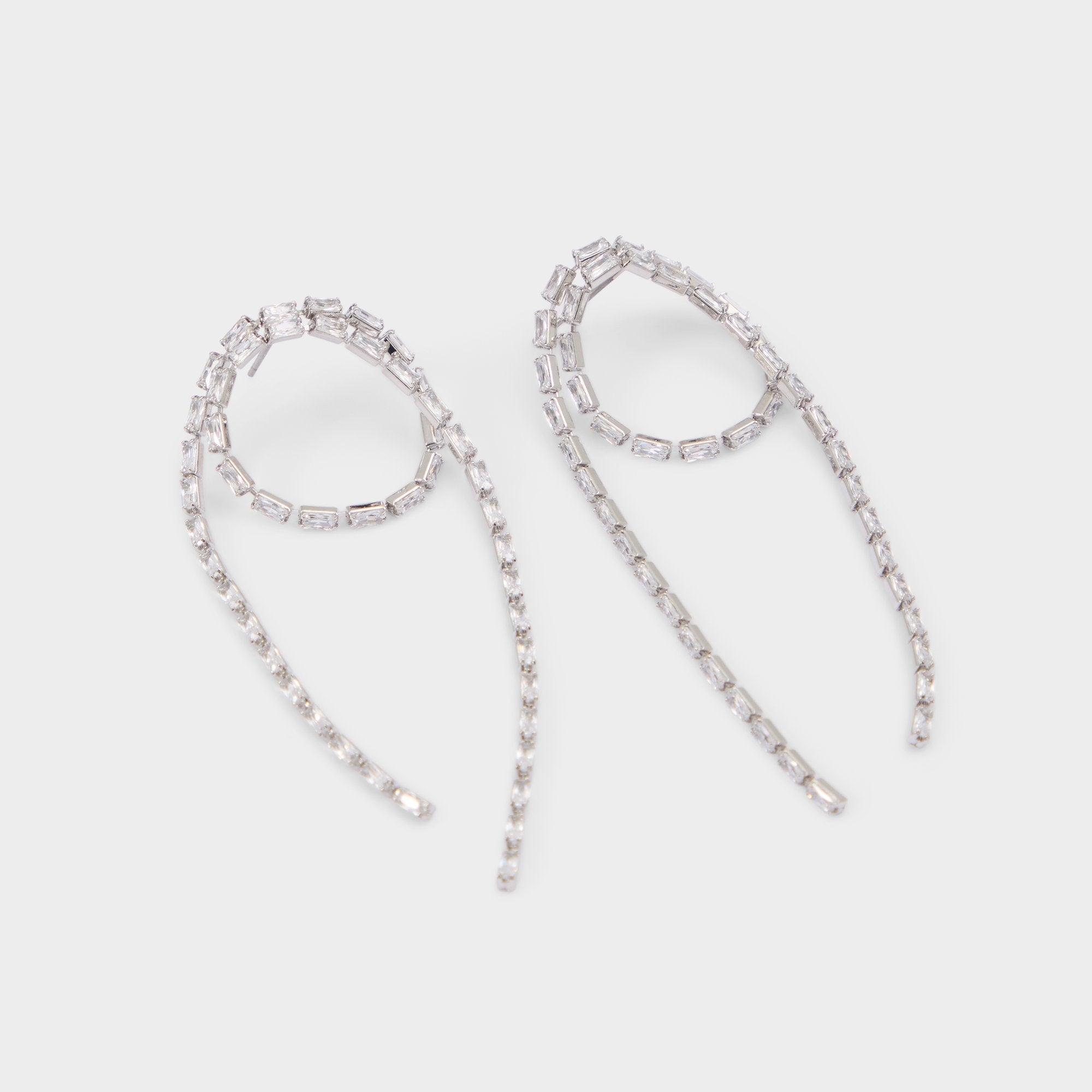 Aldo Wude in Silver Clear Multi - Chandelier earrings Women|Accessories