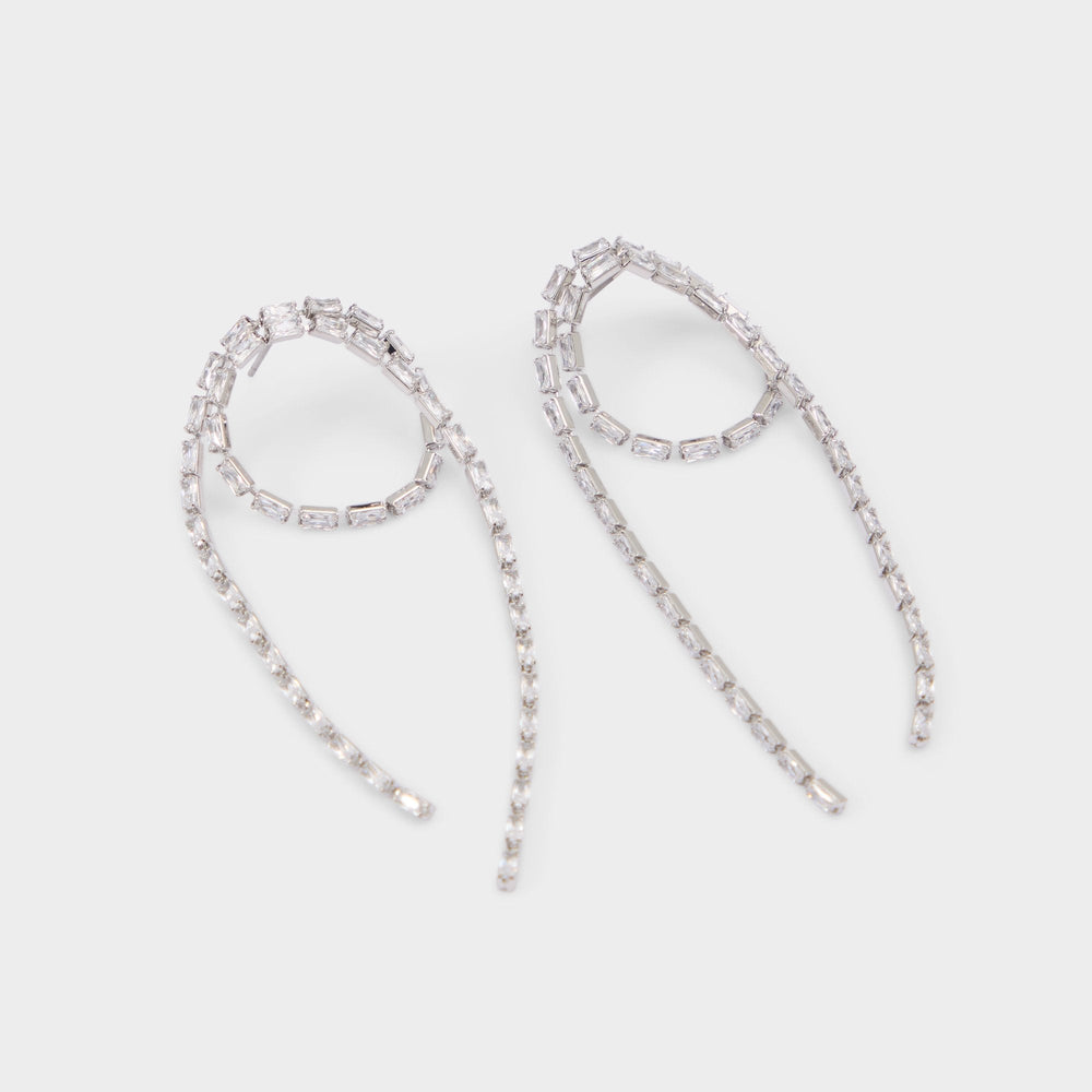 Aldo Wude in Silver Clear Multi - Chandelier earrings Women|Accessories
